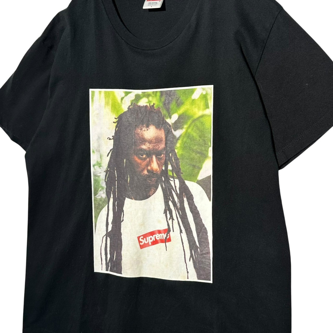 SUPREME(シュプリーム) 19SS Supreme Buju Banton Tee ブシュバントン フォトプリント 半袖 Tシャツ L ブラック
