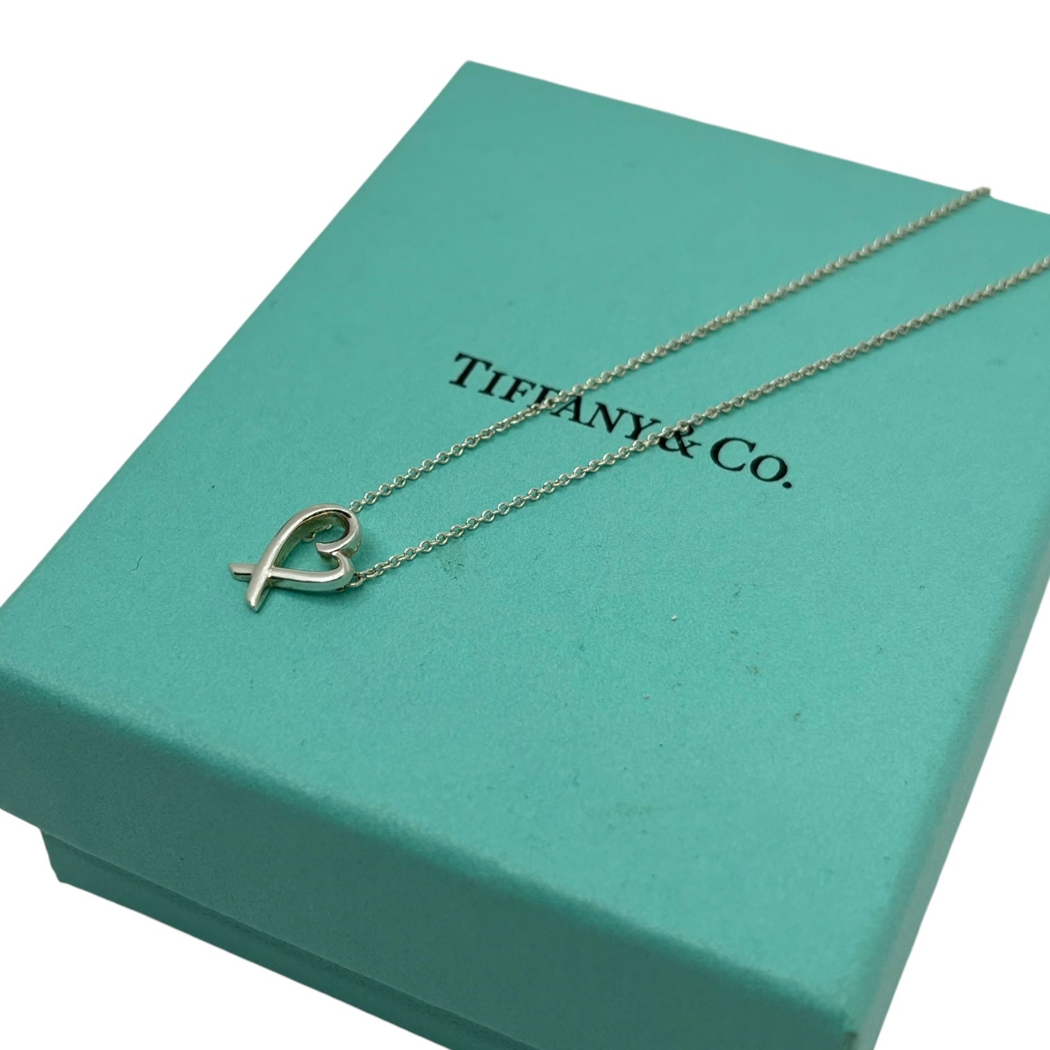 TIFFANY & CO.(ティファニー) By Paloma Picasso loving heart pendant パロマ ピカソ ラビングハートペンダント シルバー silver925 箱付