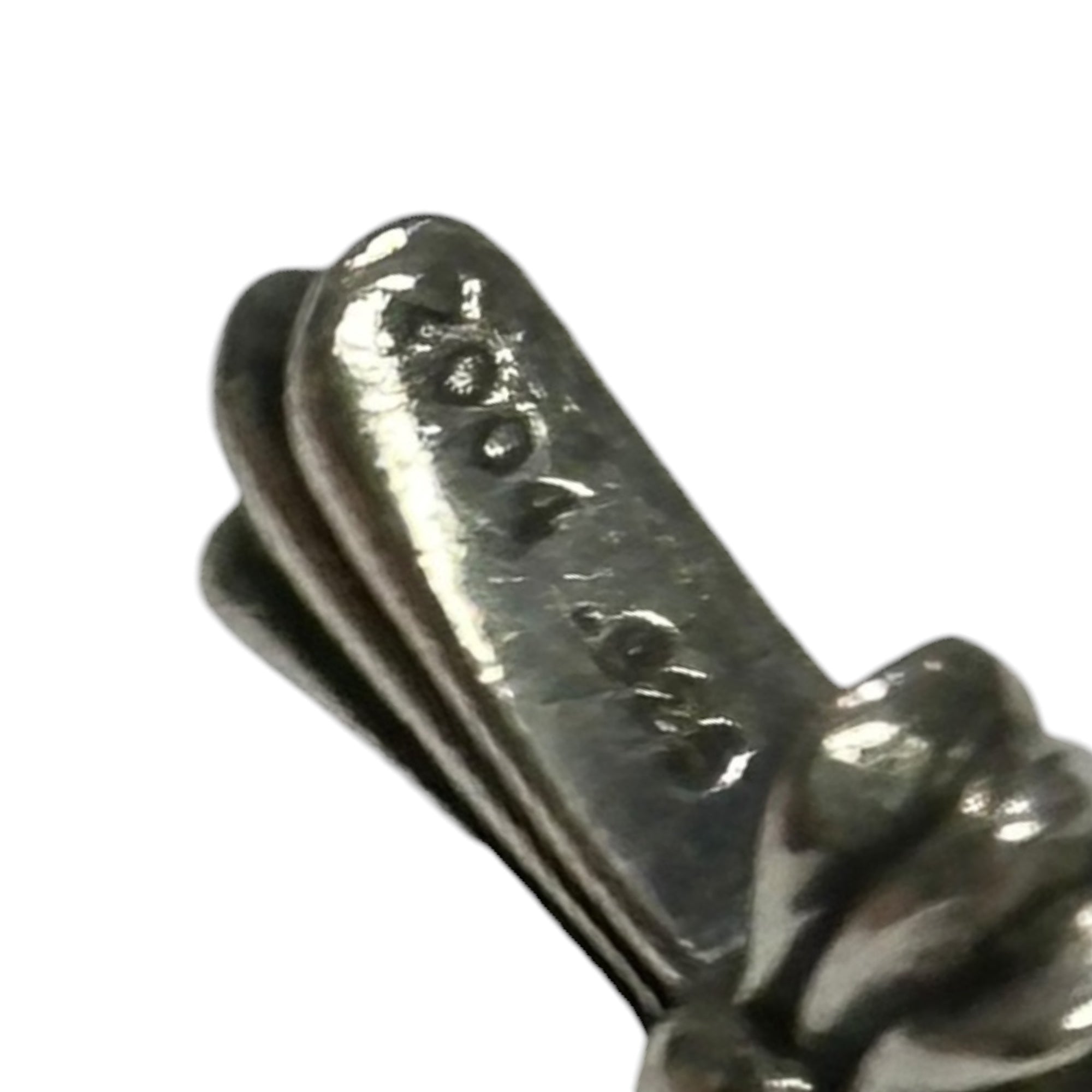 CHROME HEARTS(クロムハーツ) CH CROSS BABY FAT CHARM w/ ROLL CHAIN 18" CHクロス ベイビー ファット ＆ ロールチェーン 18インチ シルバー