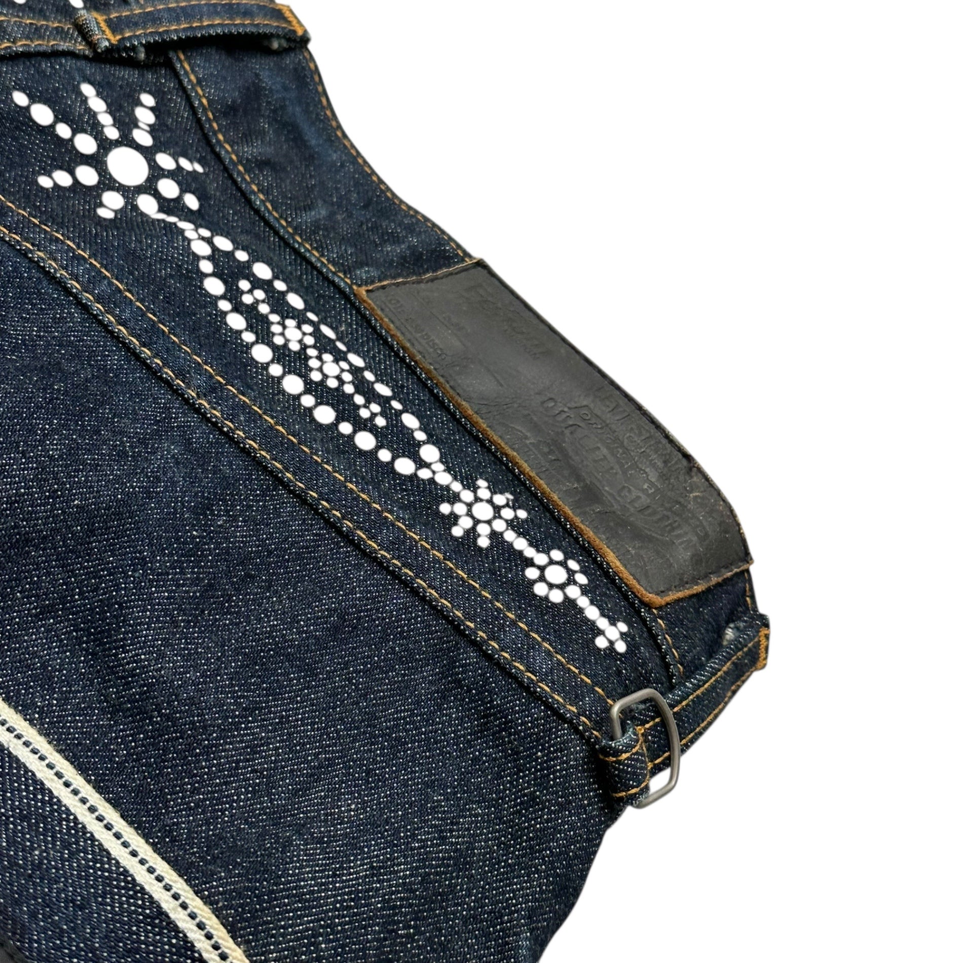 Levi's Fenom×uniform experiment(リーバイスフェノム×ユニフォームエクスペリメント) 350 DISCO Studded Denim Pants スタッズ デニム パンツ S0350-0001 M(32×31) インディゴ fragment