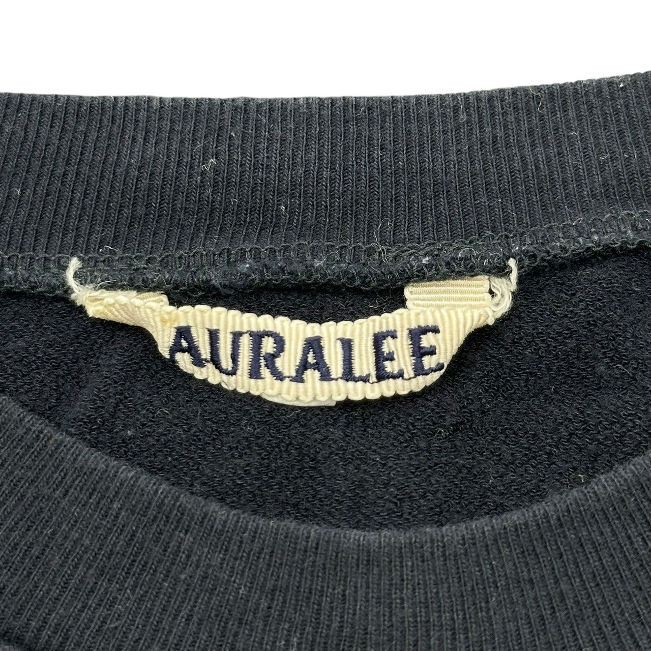 AURALEE(オーラリー) Super High-Gauge Sweatshirt T-Shirt スーパー ハイゲージ スウェット Tシャツ A6SP03SH 1 ネイビー ショート丈