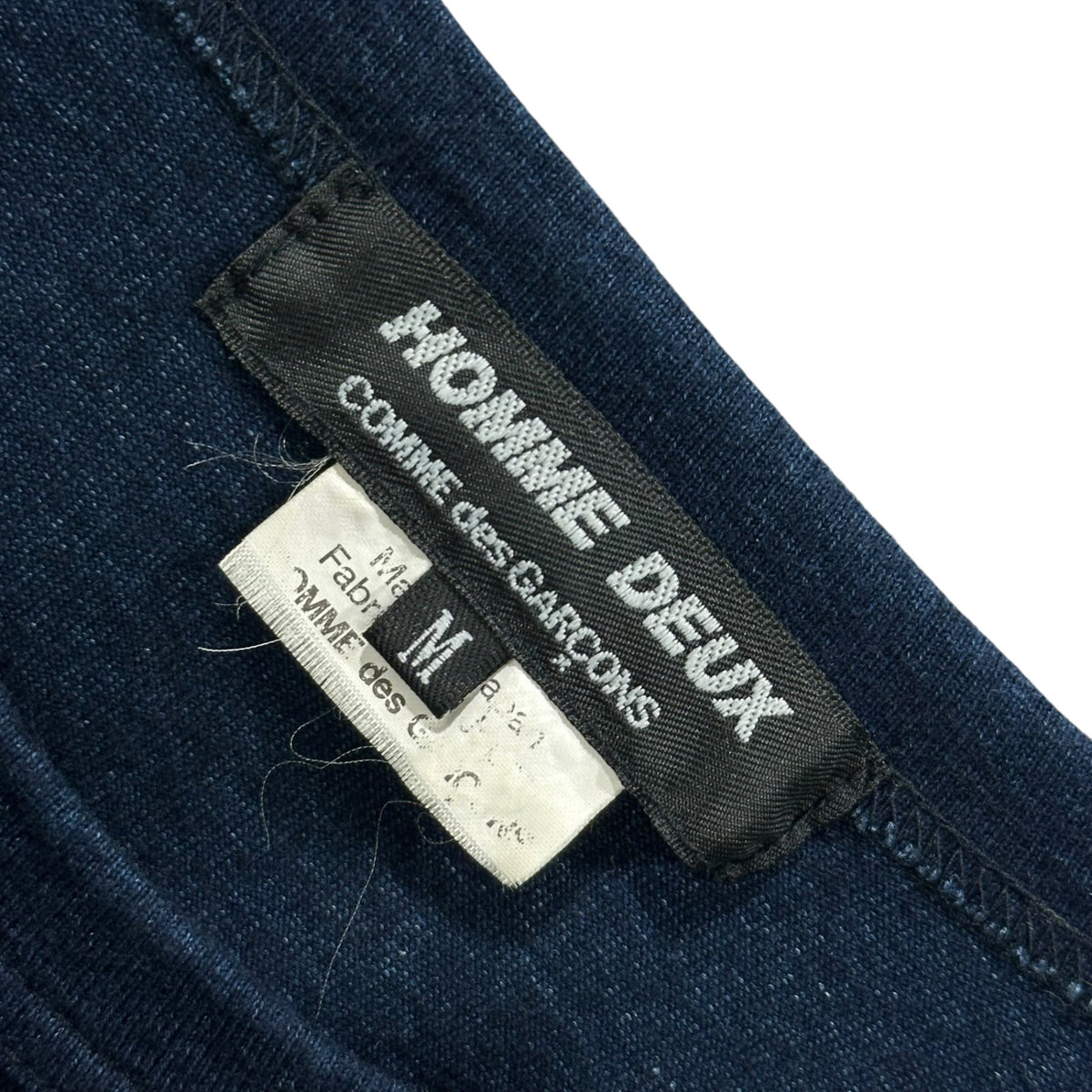 COMME des GARCONS HOMME DEUX(コムデギャルソンオムドゥ) 2016SS Garment-Washed Indigo-Dyed S/S T-Shirt 製品洗い加工 インディゴ染め 半袖 Tシャツ DQ-T013 M ネイビー AD2015