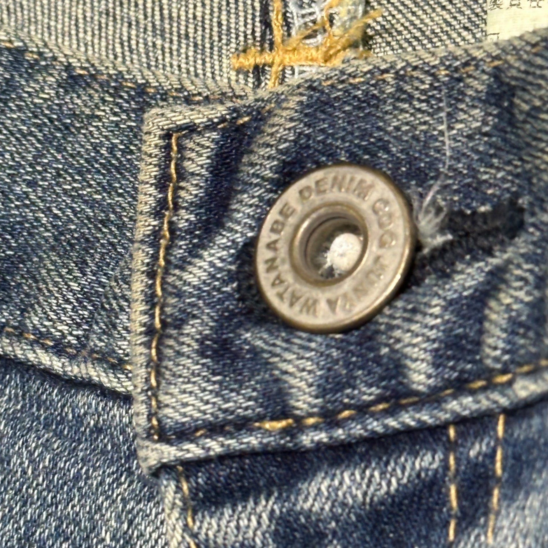 COMME des GARCONS JUNYA WATANABE(コムデギャルソンジュンヤワタナベ) 12AW Vintage-Washed Tapered Denim Pants ヴィンテージ加工 テーパード デニム パンツ JJ-T023 L ライトインディゴ AD2012
