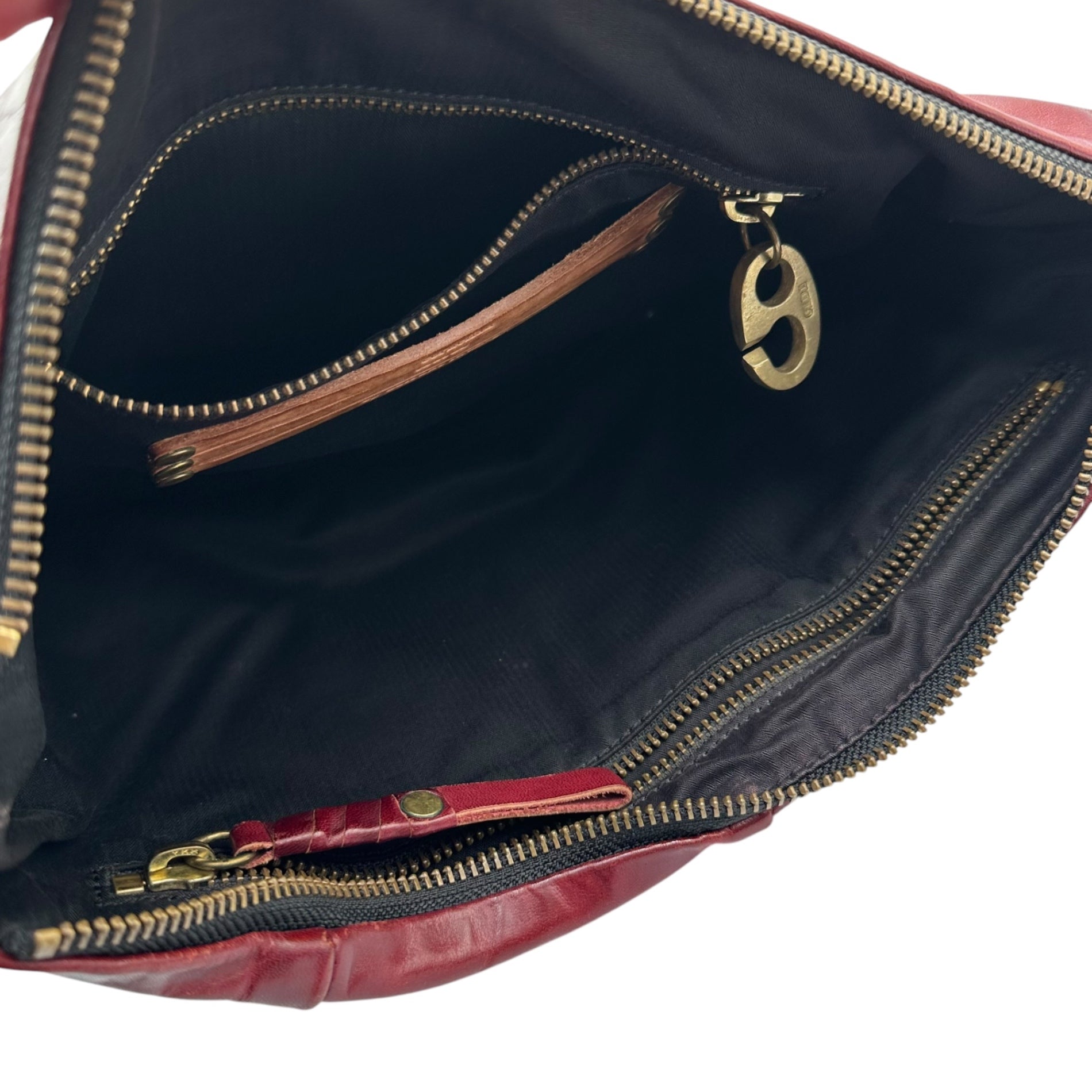 cornelian taurus(コーネリアンタウラス) 2Way Panel Leather Shoulder Bag - Cowhide パネル レザー ショルダー バッグ ハウハイド ボルドー by daisuke iwanaga