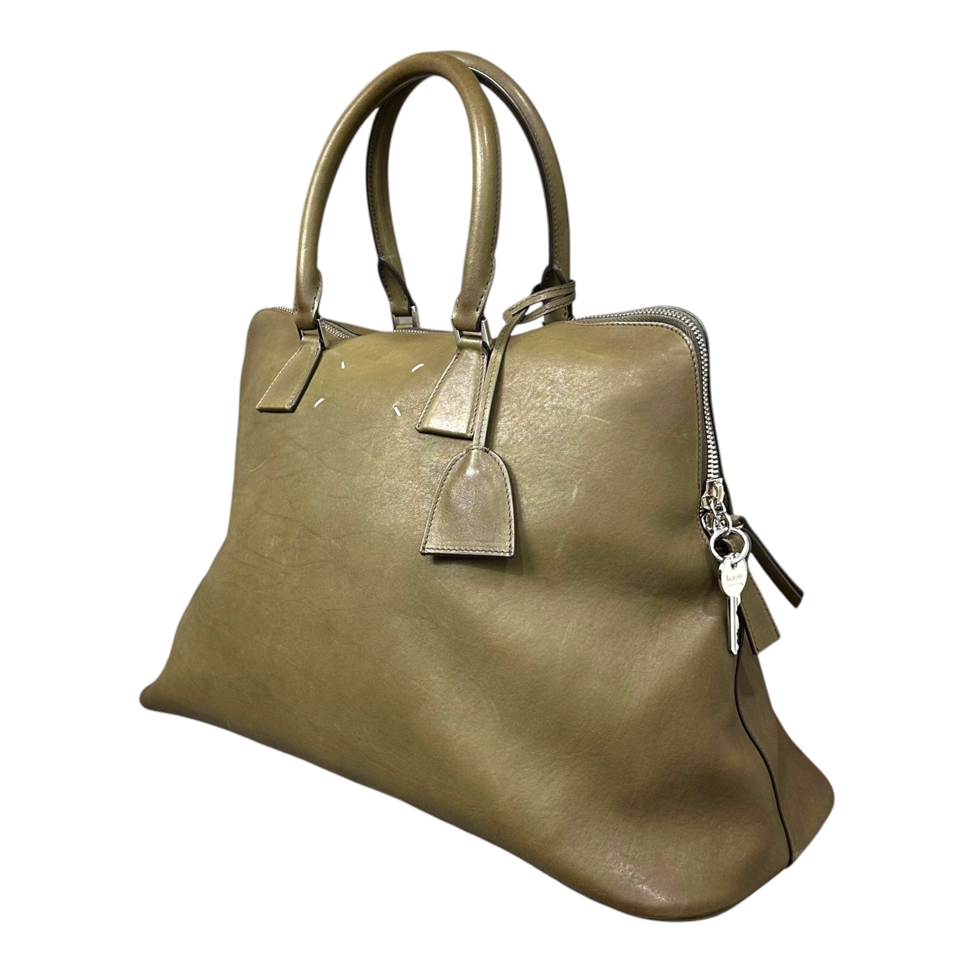 MAISON MARGIELA(メゾンマルジェラ) 5AC Bag XL - Limited Edition 2WAY ショルダー バッグ VIP限定カラー SB1WG0072 XL ミリタリーグリーン 著名人着用
