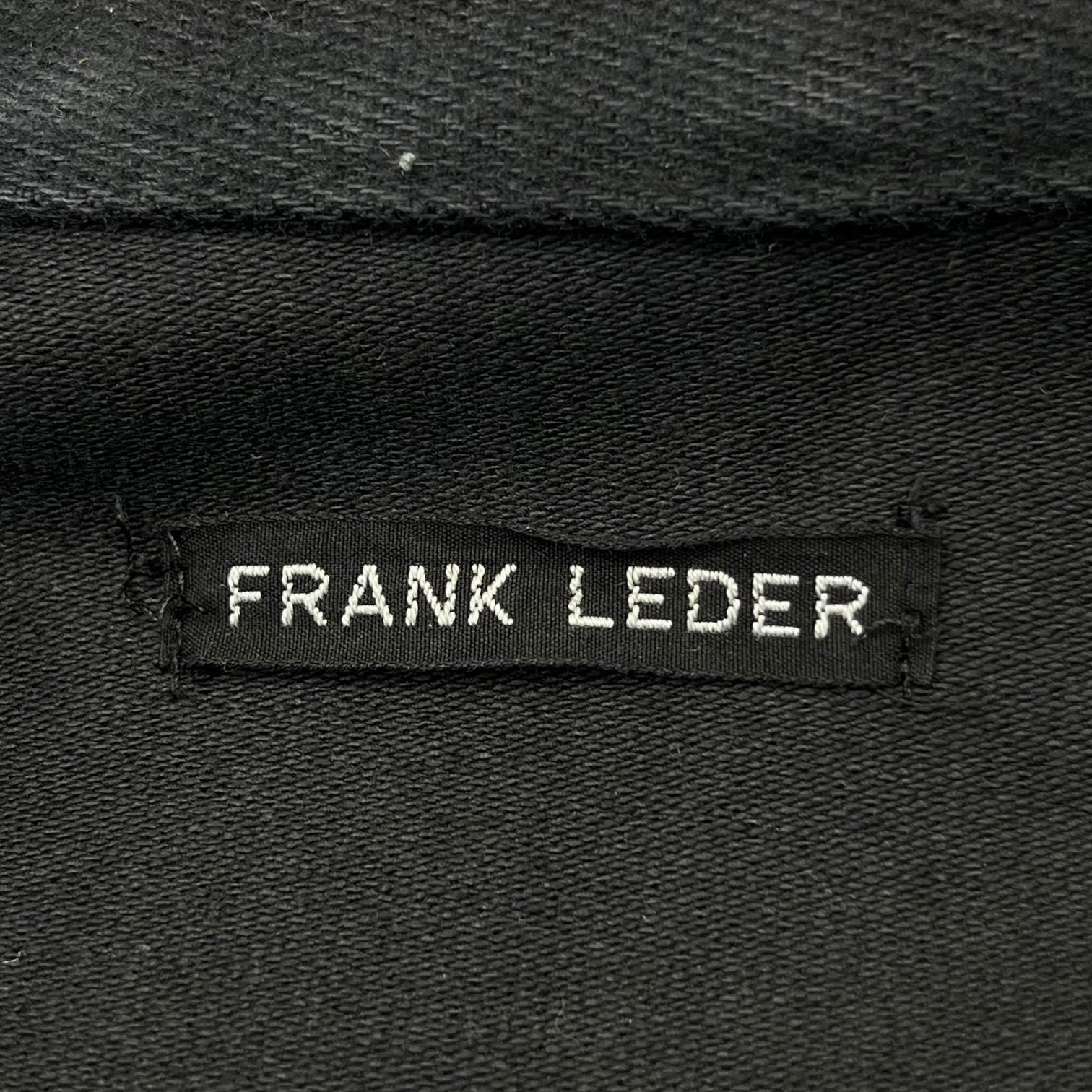 FRANK LEDER(フランクリーダー) 14AW DEUTSCHELEDER COAT ジャーマンレザー チェスター コート 0221116 XS ブラック