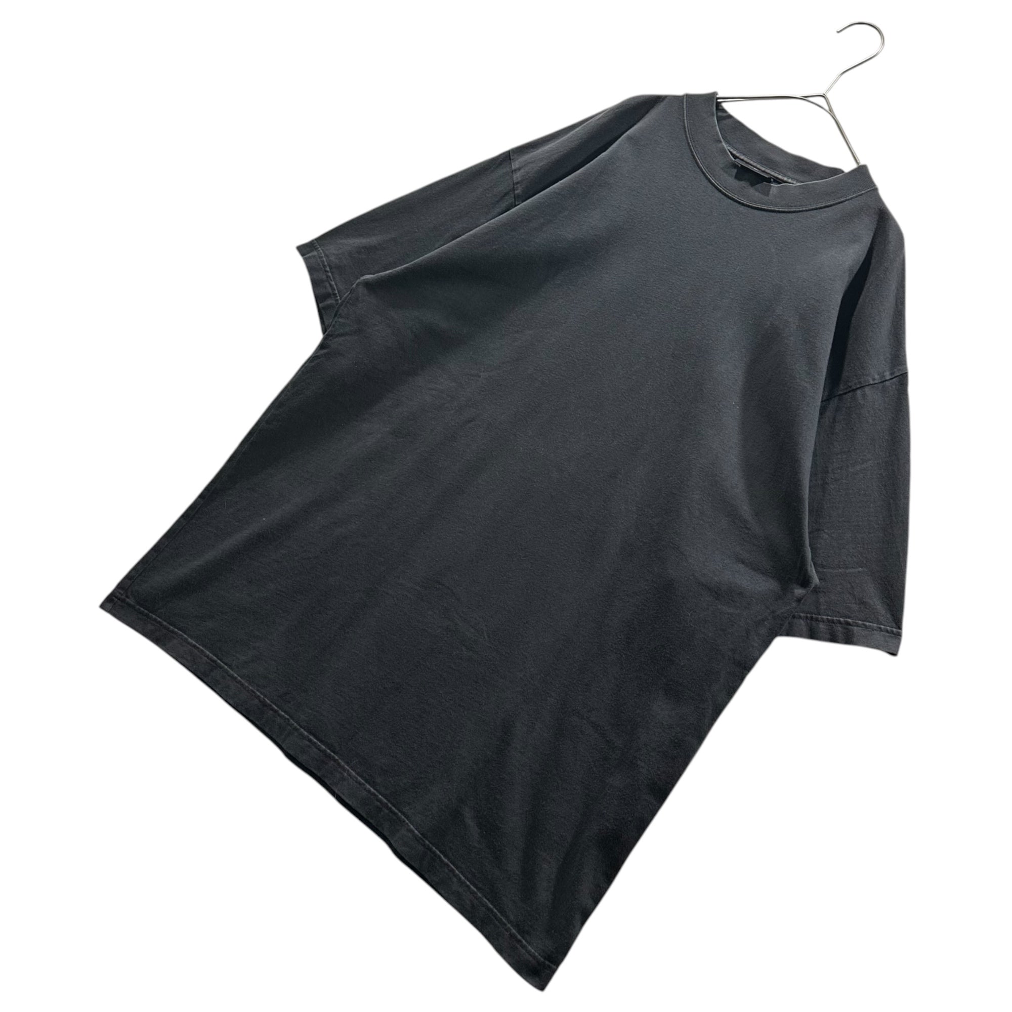 BALENCIAGA(バレンシアガ) 2023AW Hand Drawn T-Shirt バンドペイント ヴィンテージ加工 Tシャツ JP57 2023 01382 M ブラック×ホワイト