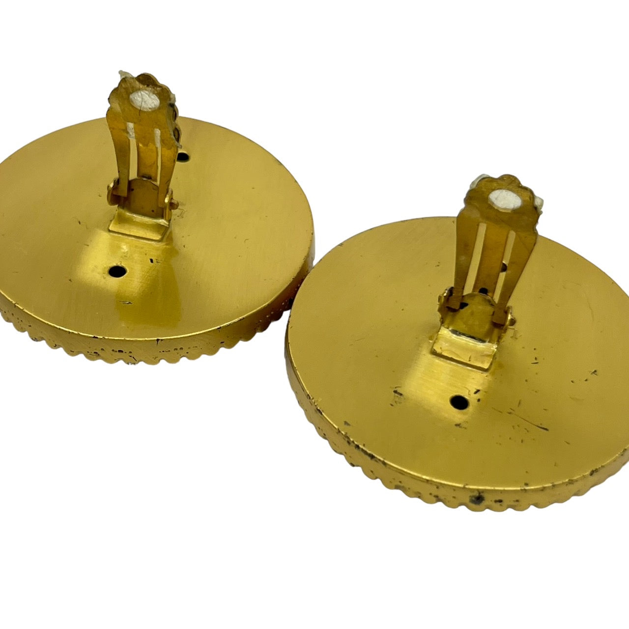 LOEWE(ロエベ) vintage circle gold earrings/ヴィンテージサークルゴールドイヤリング/丸/大ぶり ゴールド 刻印925