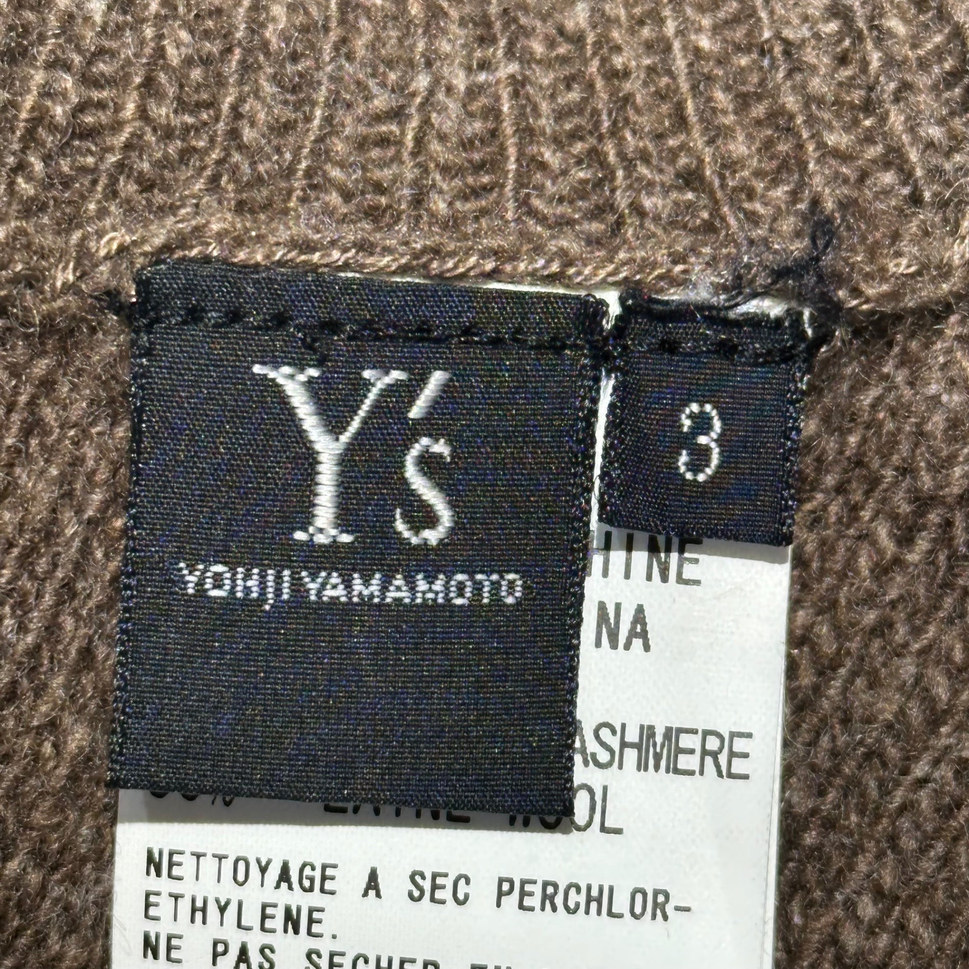 Y's(ワイズ) Wool and cashmere snap belt long skirt ウール カシミヤ スナップベルト ロング スカート YJ-K69-176 3(L程度) ブラウン