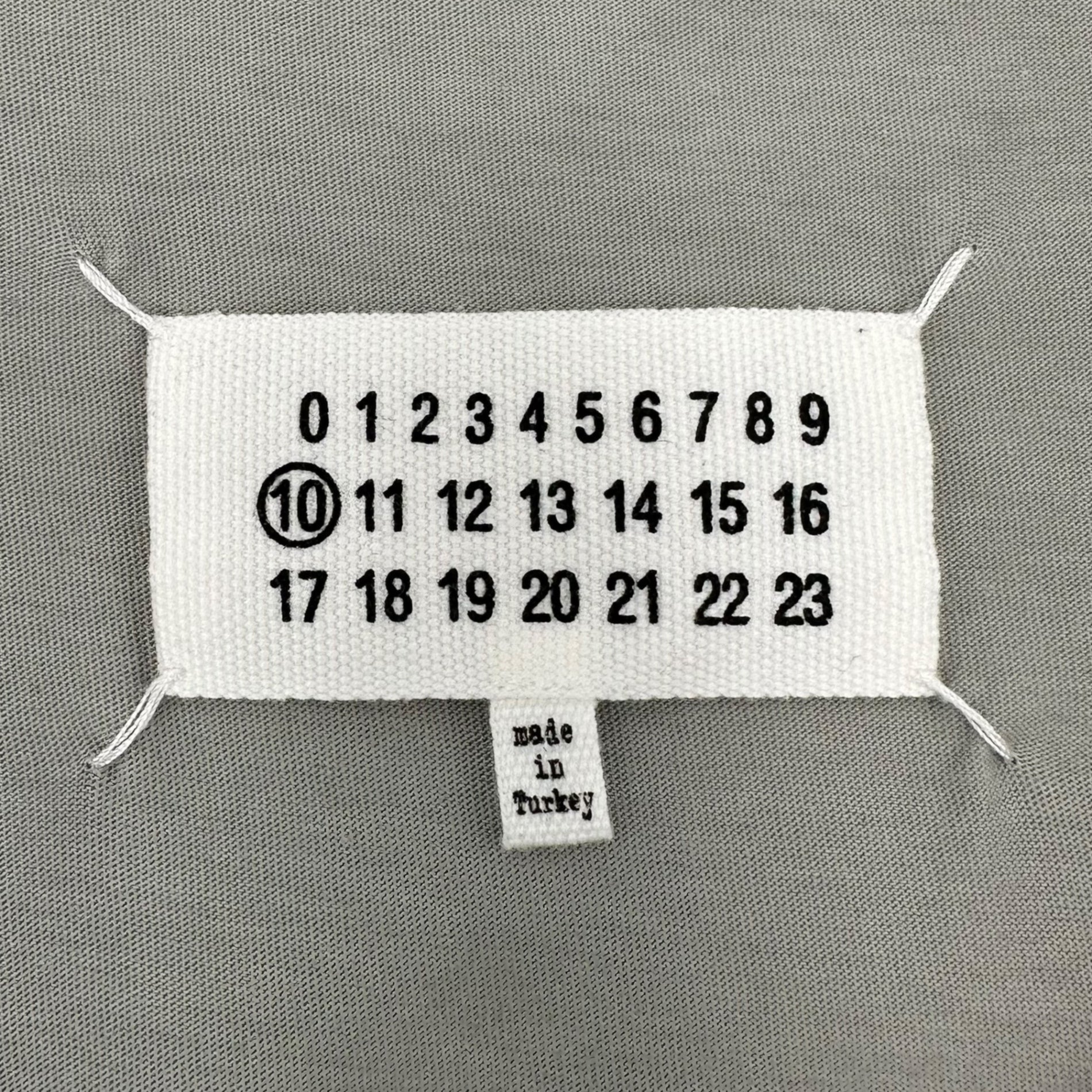 MAISON MARGIELA(メゾンマルジェラ 22SS Basic Crew Neck T-Shirt ベーシック クルーネック Tシャツ S50GC0622 52(Xl程度) ライトグレー ⑩ライン