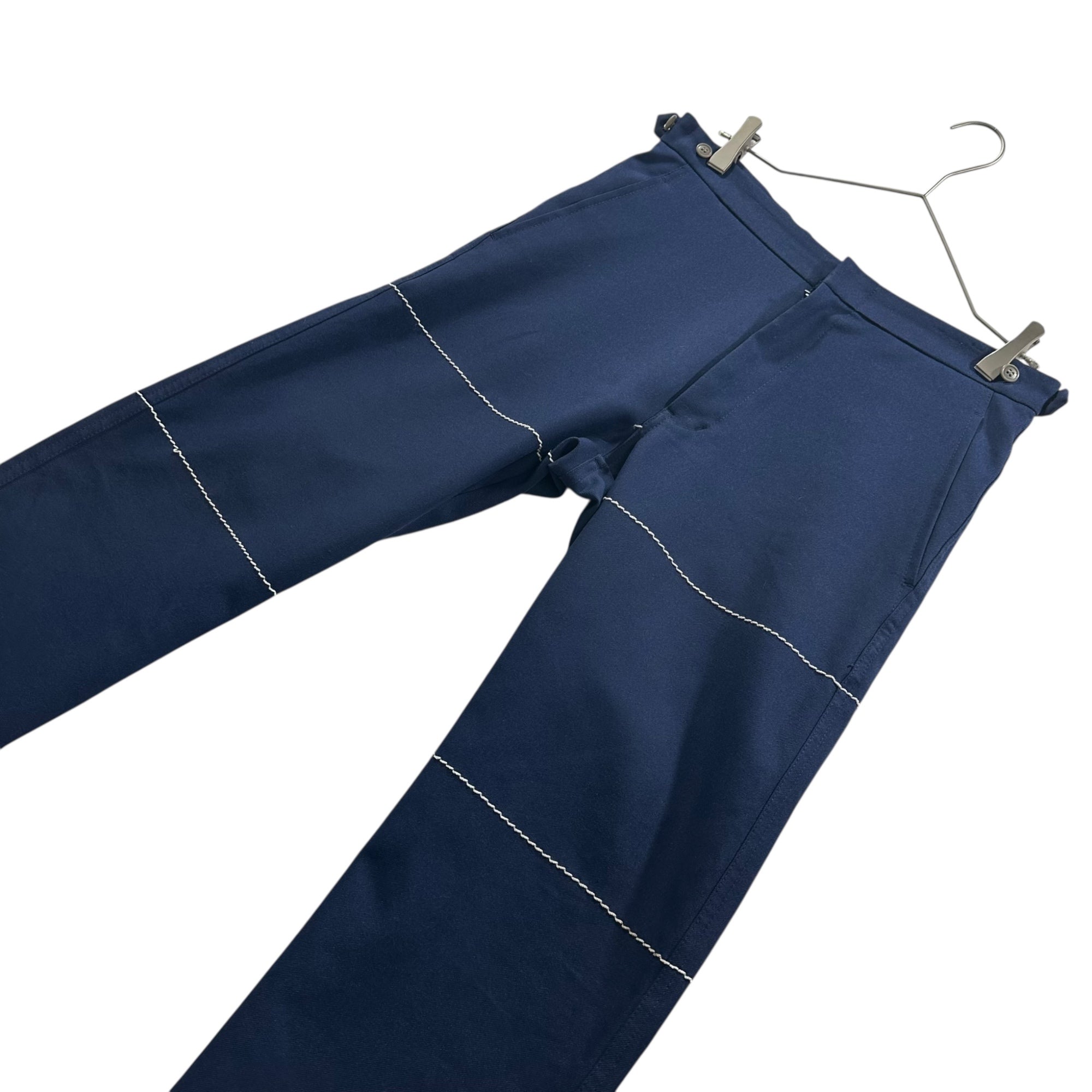 COMME des GARCONS HOMME PLUS(コムデギャルソンオムプリュス) 99AW Souvenir Kitsch stitch Pants スーベニールキッチュ期 ステッチ パンツ PP-04004S S ネイビー AD1999 90's