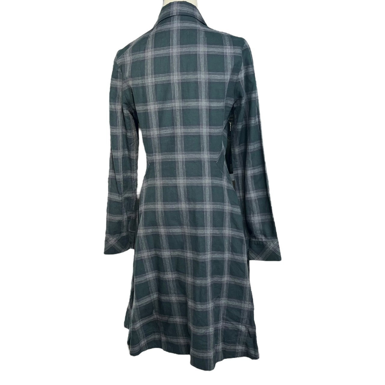 Vivienne Westwood RED LABEL(ヴィヴィアンウエストウッドレッドレーベル) Orb Button Tartan Check Flare Dress オーブ ボタン タータン チェック フレア ワンピース 16-01-582015 3(L程度) グリーン×グレー