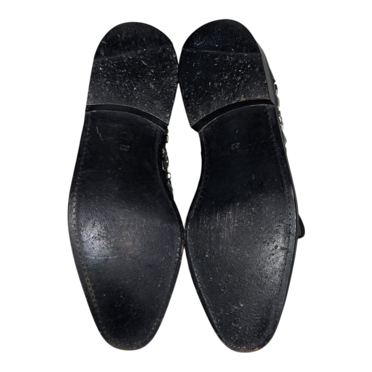 COMME des GARCONS(コムデギャルソン) Mixed-Stud Leather Shoes ミックス スタッズ レザー シューズ 22cm ブラック×シルバー アーカイブ