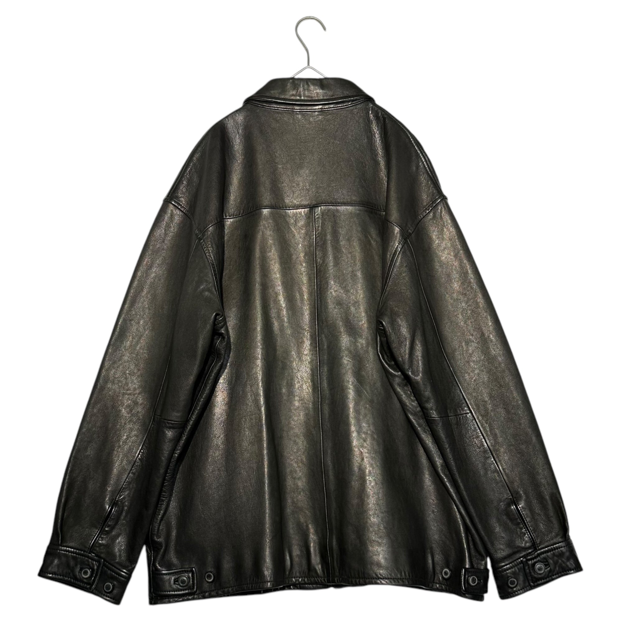 HERILL(ヘリル) 23AW Lambleather Jacket ラム レザー ジャケット 23-011-HL-8020-3 1 ブラック 参考定価143,000円