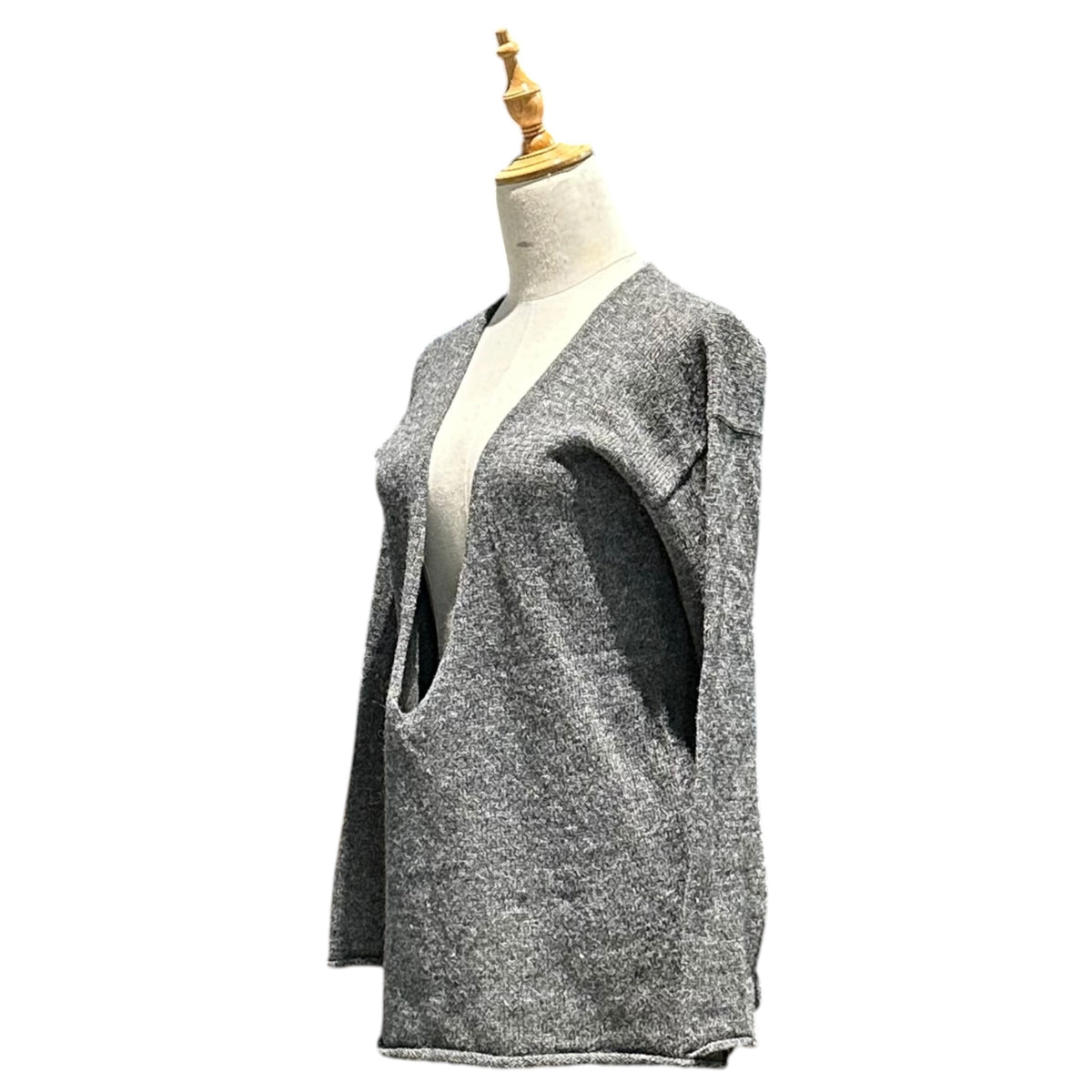 COMME des GARCONS(コムデギャルソン) 1980's Valuese-Type Wool Knit Pullover ヴァルーズ タイプ ウール ニット プルオーバー GN-080020 FREE グレー AD表記無 80s アーカイブ スキッパー