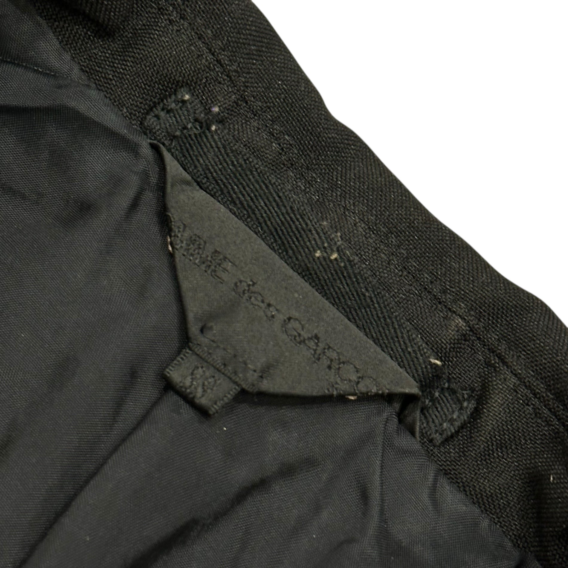 COMME des GARCONS(コムデギャルソン) 2008AW Ruffled Short-Length Buttonless Jacket フリル ショートレングス ボタンレス ジャケット GB-J057 SS ブラック AD2008