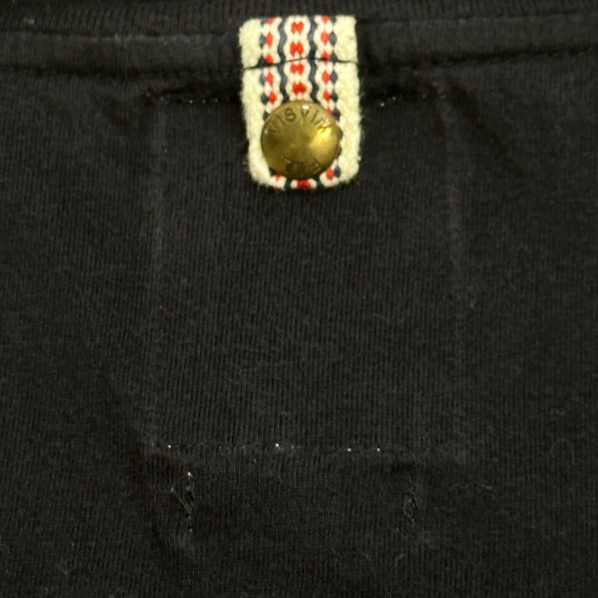 VISVIM(ビズビム/ヴィズヴィム) 2012SS CURTA TEE S/S 裾 刺繍 半袖 Tシャツ 0112105010065 3 ネイビー