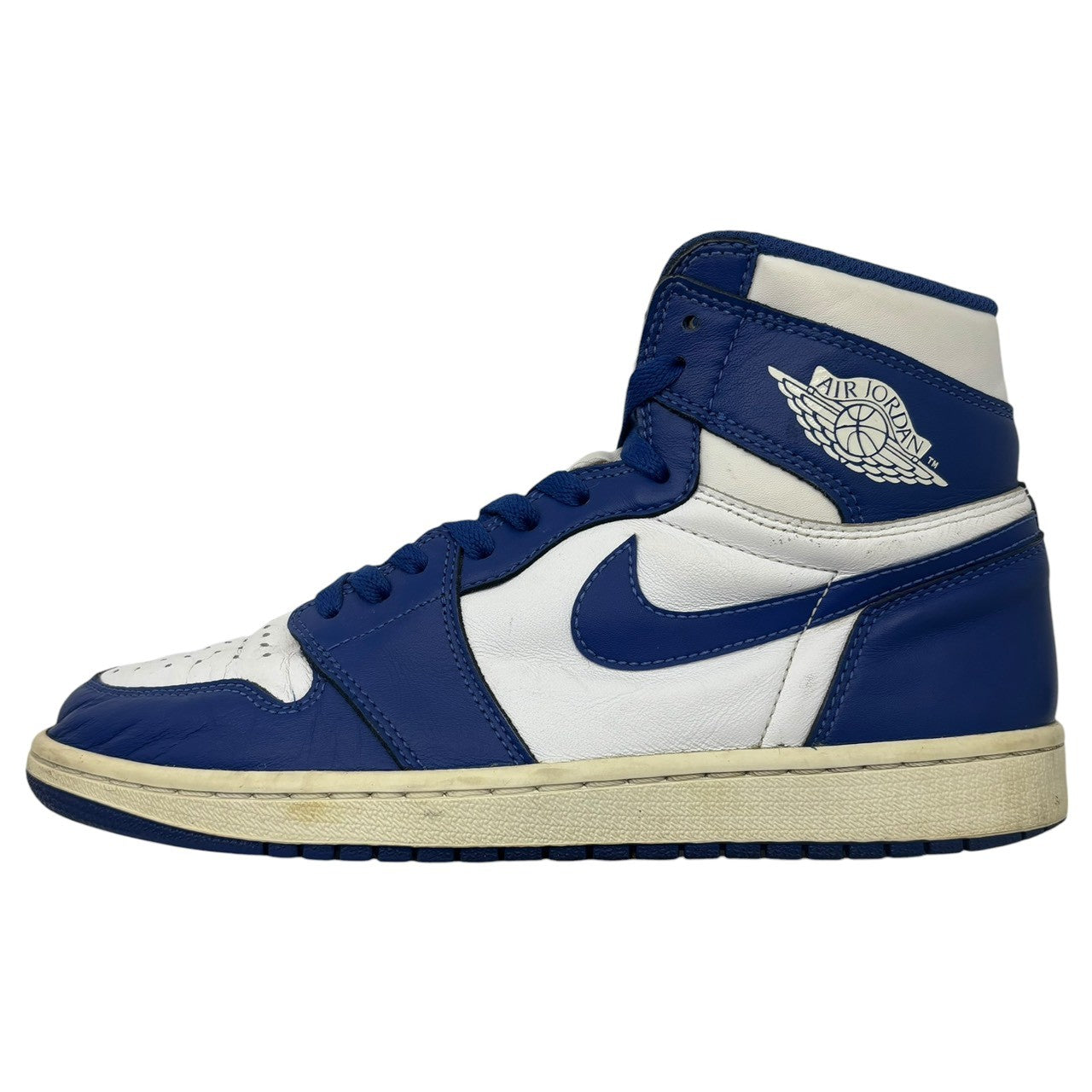 NIKE(ナイキ) AIR JORDAN 1 RETRO HIGH OG STORM BLUE エア ジョーダン 1 レトロ ハイ オリジナル 555088-127 27cm ブルー×ホワイト ハイカット スニーカー