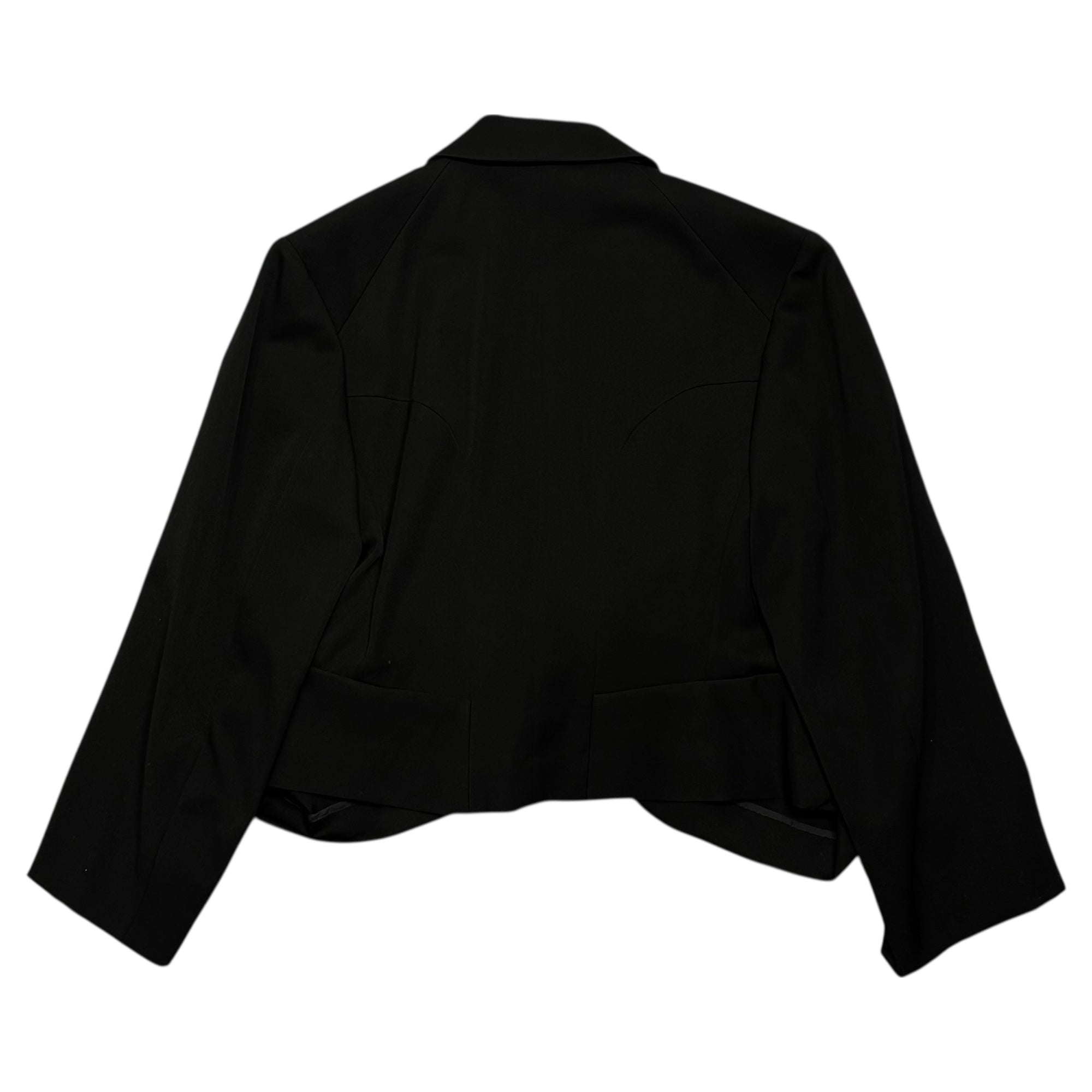 TAO COMME des GARCONS(タオコムデギャルソン) 07SS Big Ribbon Decorative Wool Short-Length Jacket ビッグリボン 装飾 ウール ショートレングス ジャケット  3S-J004 S ブラック AD2006