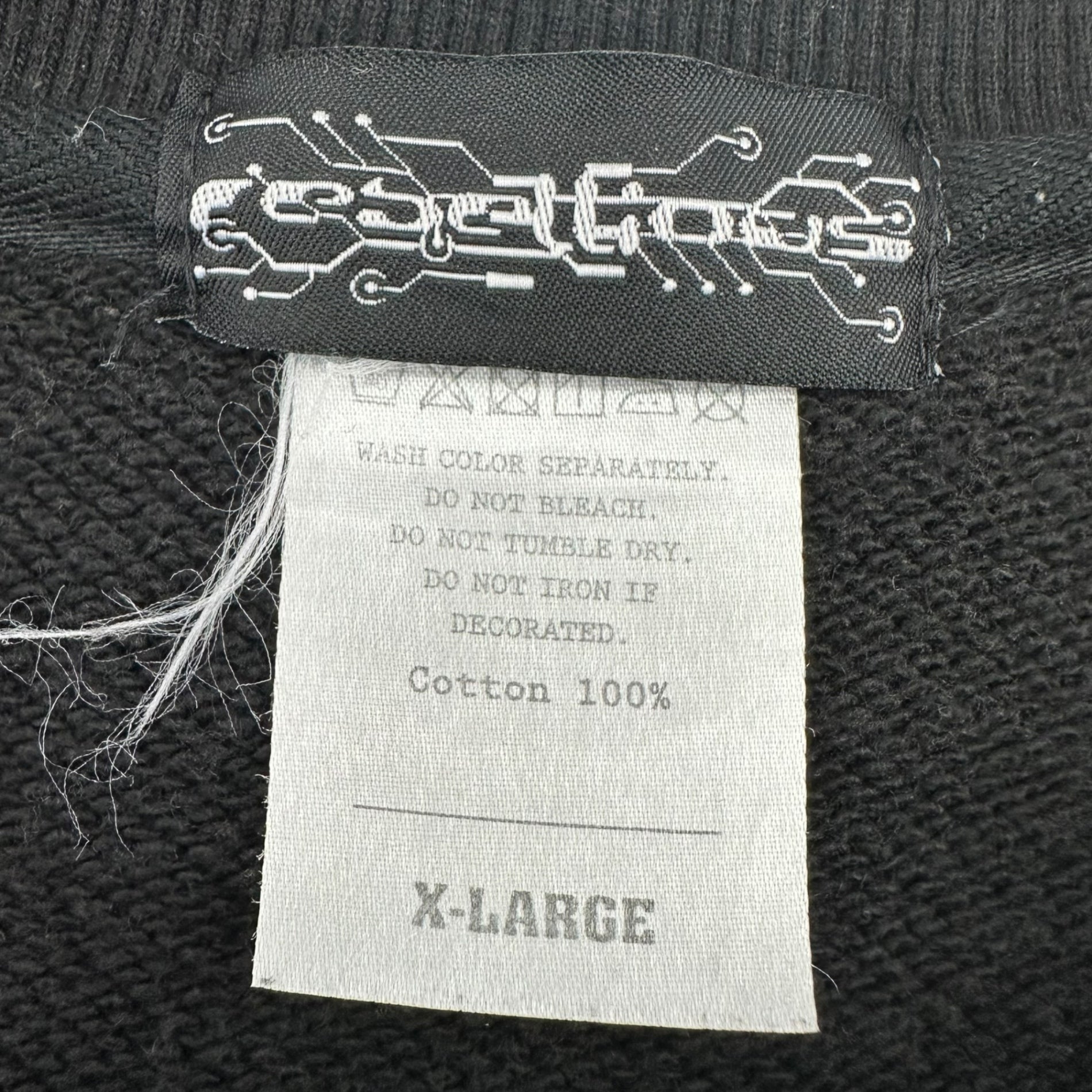 rebellious(リベリアス) IF YOU CUT IS RED L/S sweatshirt 長袖 スウェット XL ブラック×レッド