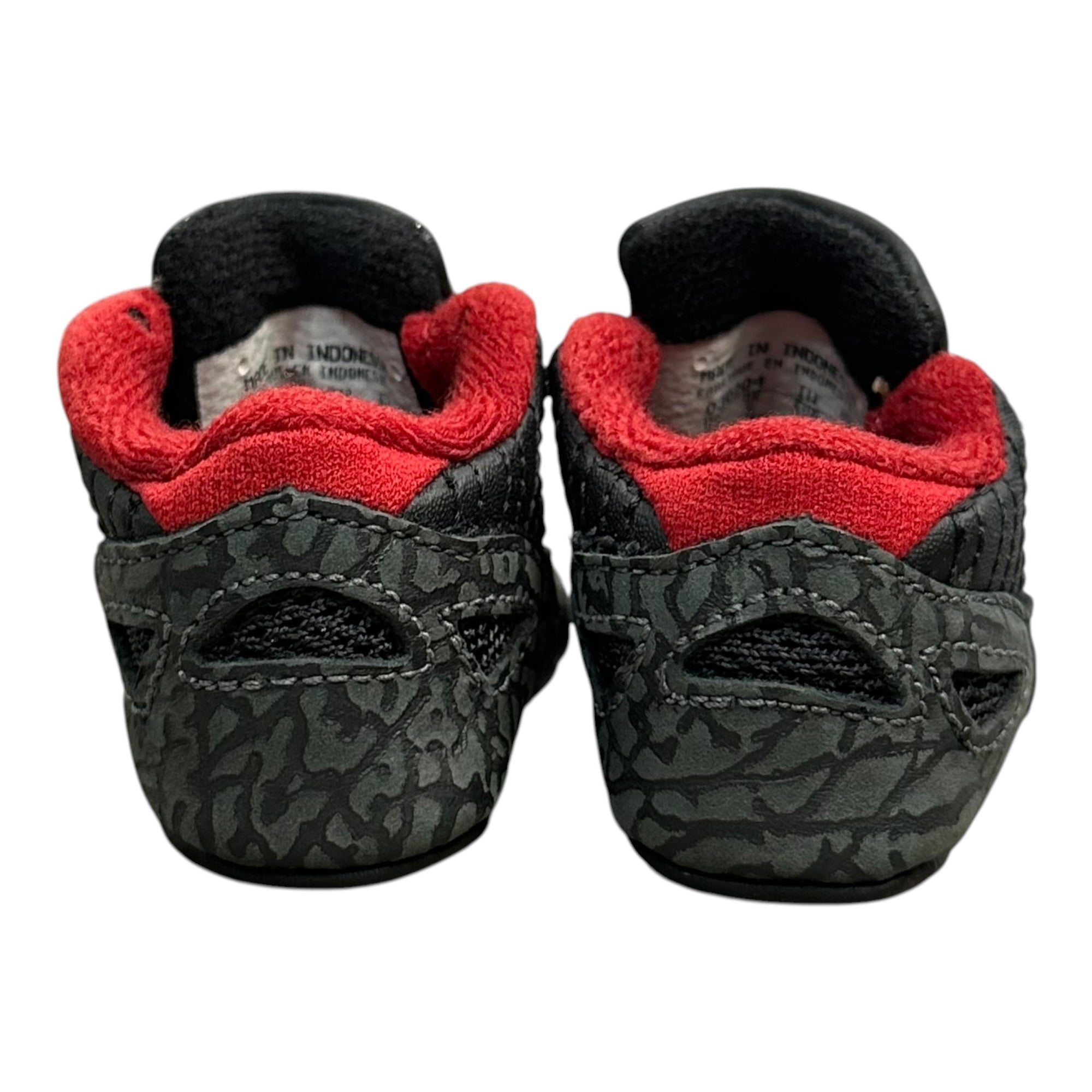NIKE(ナイキ) 2004 FIRST JORDAN 11 RETRO LOW ファースト ジョーダン 11 レトロ ロー 306005-061 US 1C(7cm) ブラック×レッド セメント エレファント キッズ ベイビー スニーカー