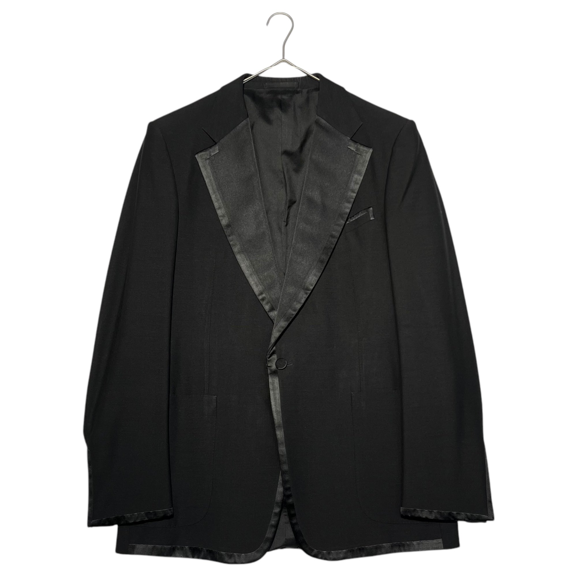 GUCCI(グッチ) Wool Mohair Satin Lapel Tuxedo Setup ウール モヘア サテンラペル タキシード 121343.Z9020 52(XL程度) ブラック スーツ ジャケット スラックス