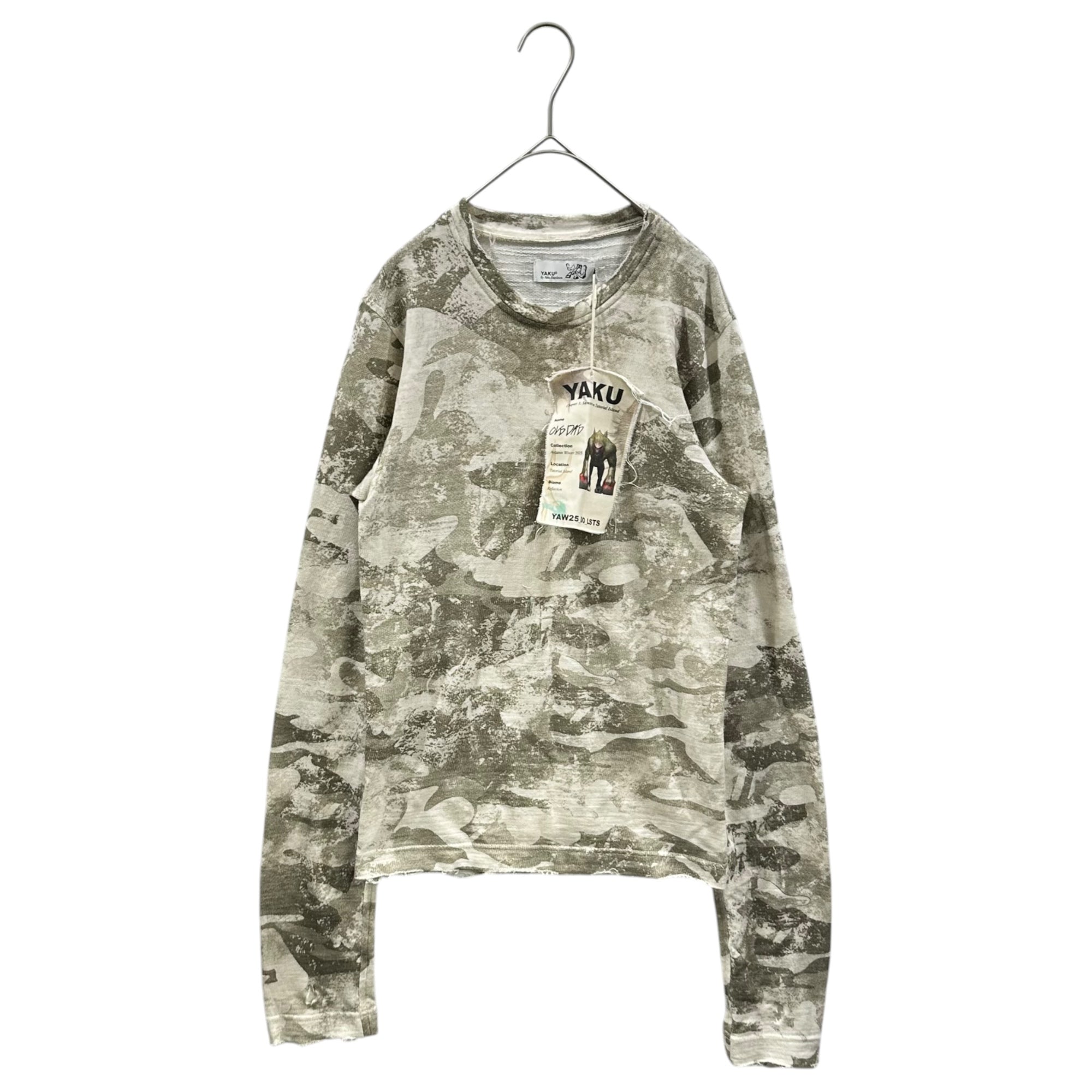 YAKU(ヤク) 2025AW Gaunt Longsleeve Top ガント 長袖 Tシャツ S カーキ カットソー 迷彩 カモ
