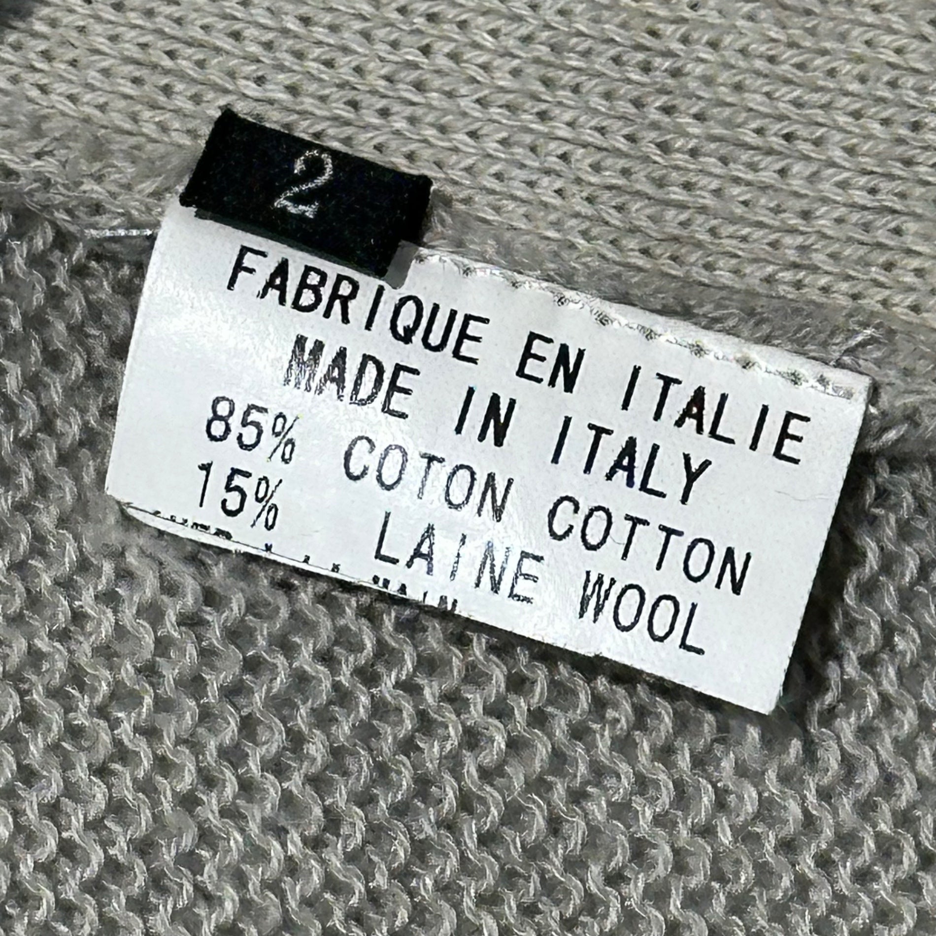 Y's(ワイズ) Redesigned Long Knit Cardigan 再構築 デザイン ロング ニット カーディガン 2 グレー