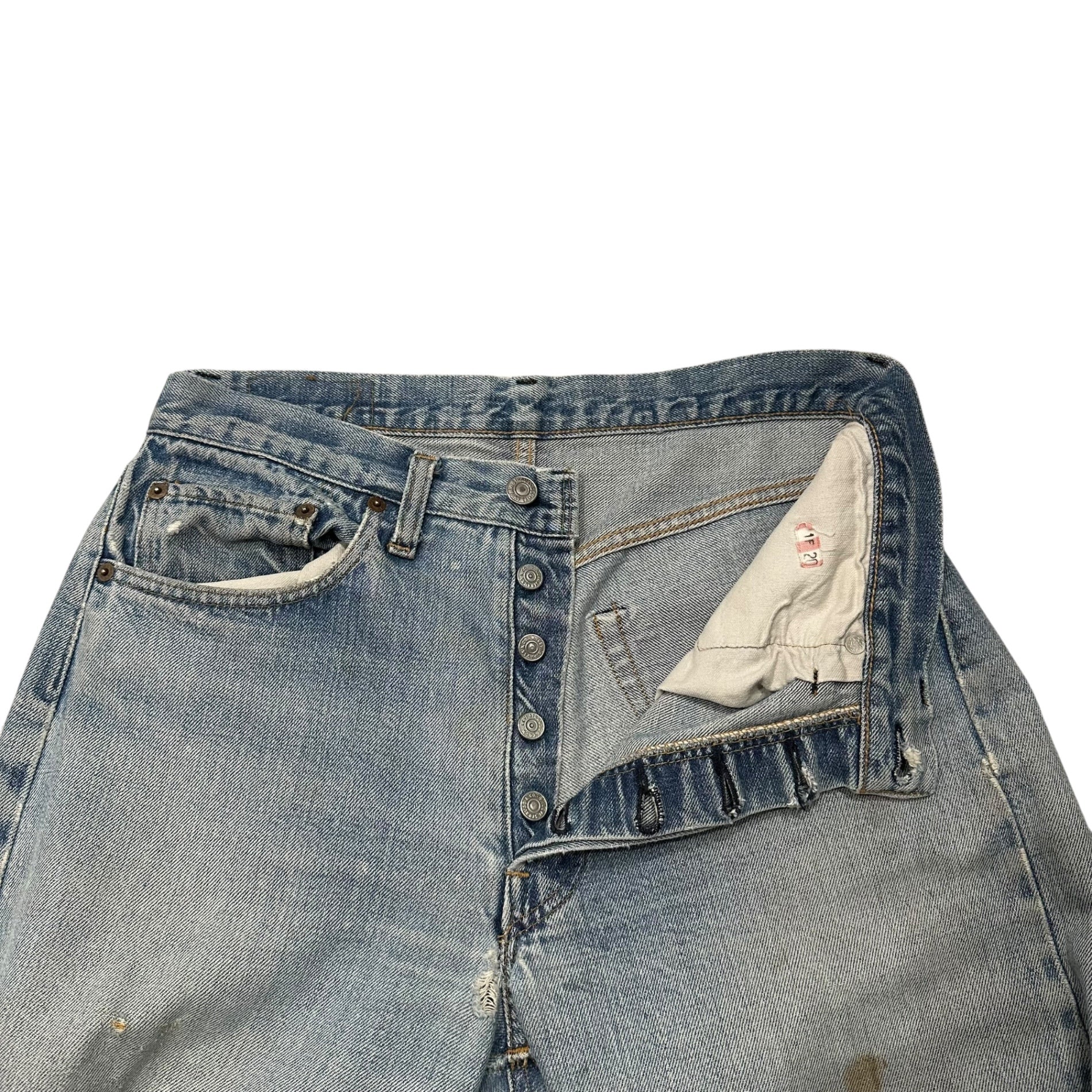 Levi's(リーバイス) 1973～1976's 501 Early 66 Model Vintage Denim Pants 66前期 ヴィンテージ デニム パンツ 実寸約W32 ライトインディゴ 70's 70年代 赤耳 ボタン裏6 66シングル