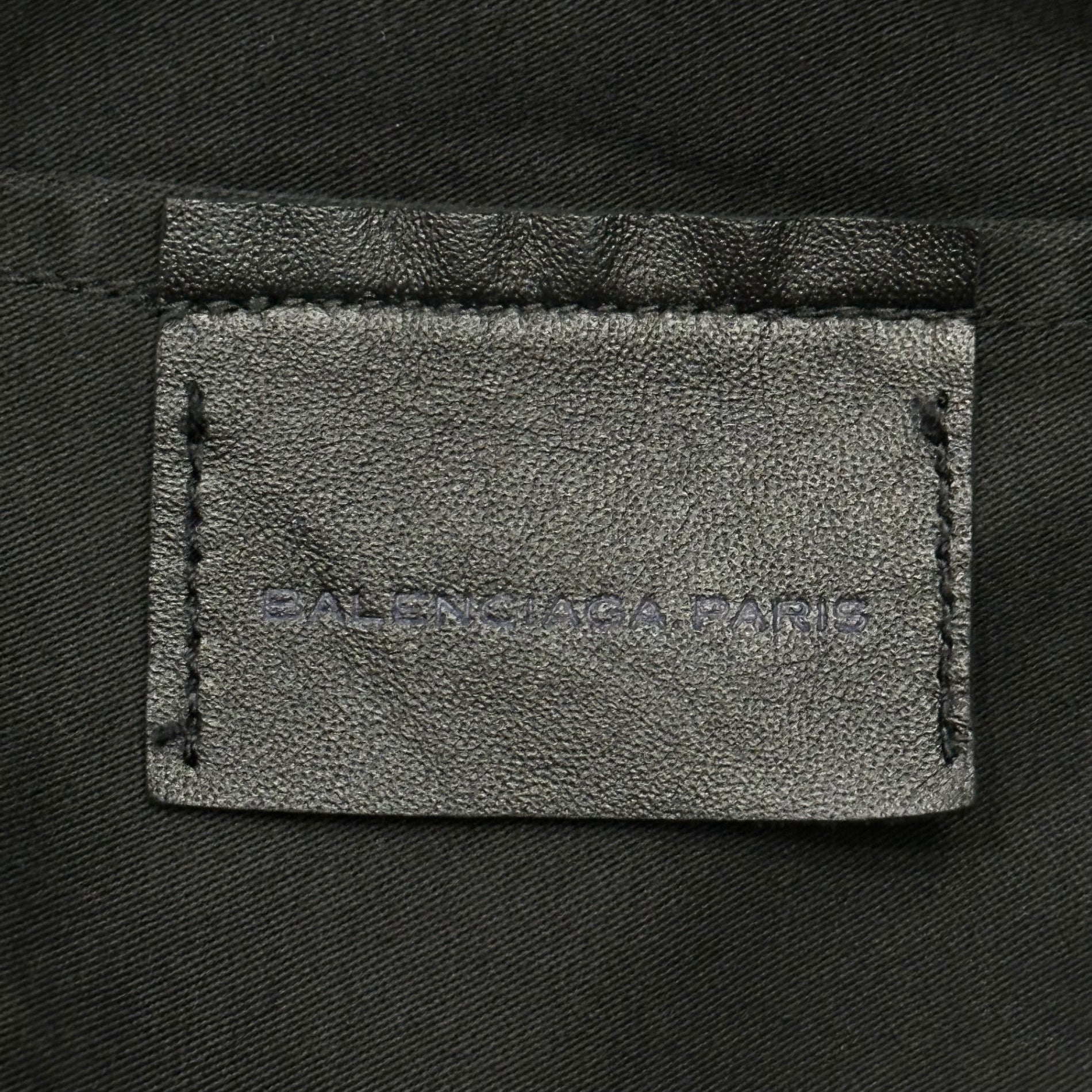 BALENCIAGA(バレンシアガ) 10AW Coated Cotton Trucker Jacket ニコラ期 2ポケット コーティング トラッカー ジャケット 244799 48 ブラック