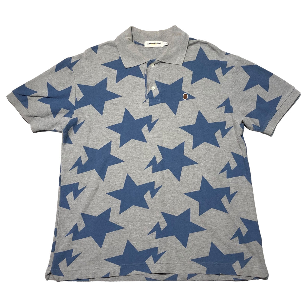 A BATHING APE 炎柄 ボウリングシャツ ポロシャツ（A BATHING APE（ア 