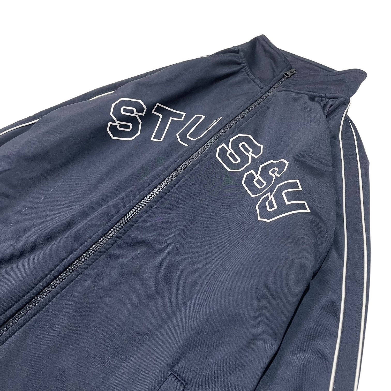 STUSSY(ステューシー) 90's~00's logo track jacket ロゴ トラックジャケット ジャージ SIZE M ネイビー  STUSSY JAPAN初期タグ OLD STUSSY