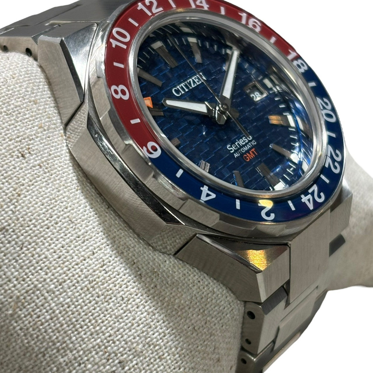 CITIZEN(シチズン) Series 8 シリーズ8 SS 自動巻 腕時計 9054-0065X02 文字盤 ブルー