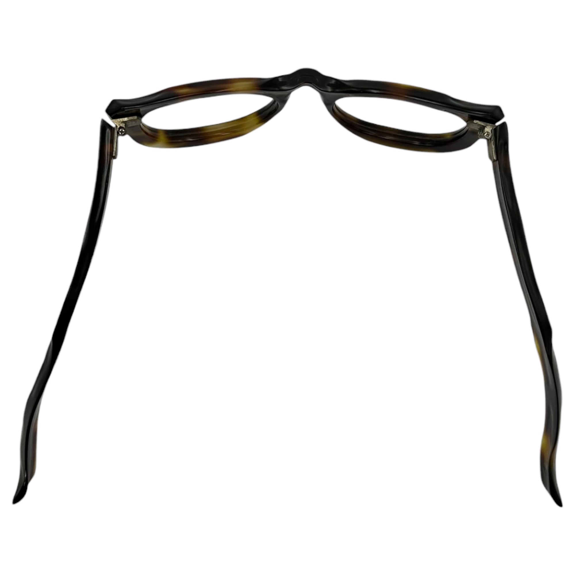 FRENCH VINTAGE(フレンチ ヴィンテージ) 40's Vintage Sunglasses Frames 40年代 ヴィンテージ サングラス フレーム 眼鏡 ブラウン アヴァンギャルド 芯無し セルロイド 3ドット