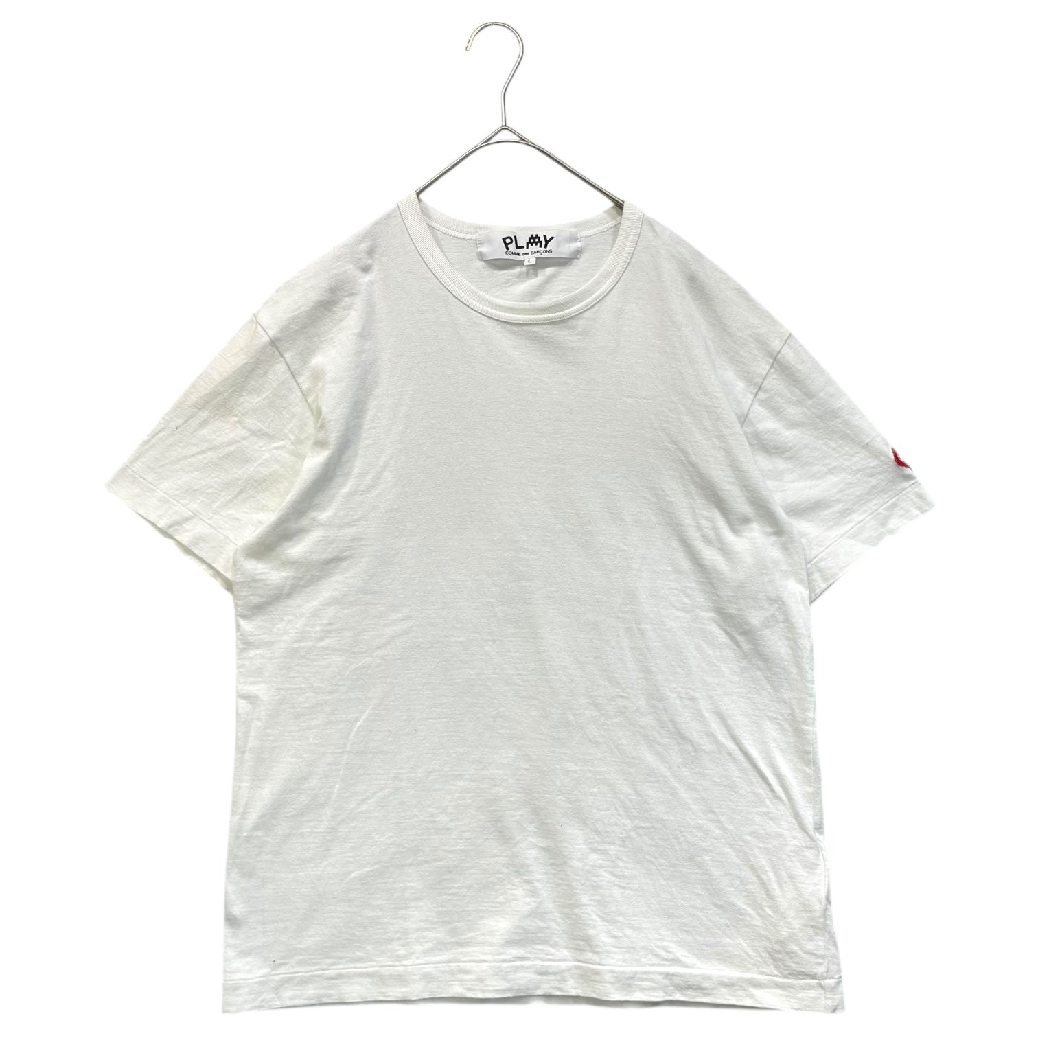 PLAY COMME des GARCONS(プレイコムデギャルソン) インベーダー Tシャツ L ホワイト AD2022/11