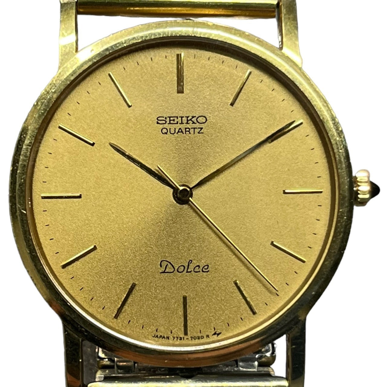 SEIKO(セイコー) 14K vintage watch ヴィンテージ クオーツ ウォッチ 7731-7000 ゴールド 腕時計 Dolce ドルチェ