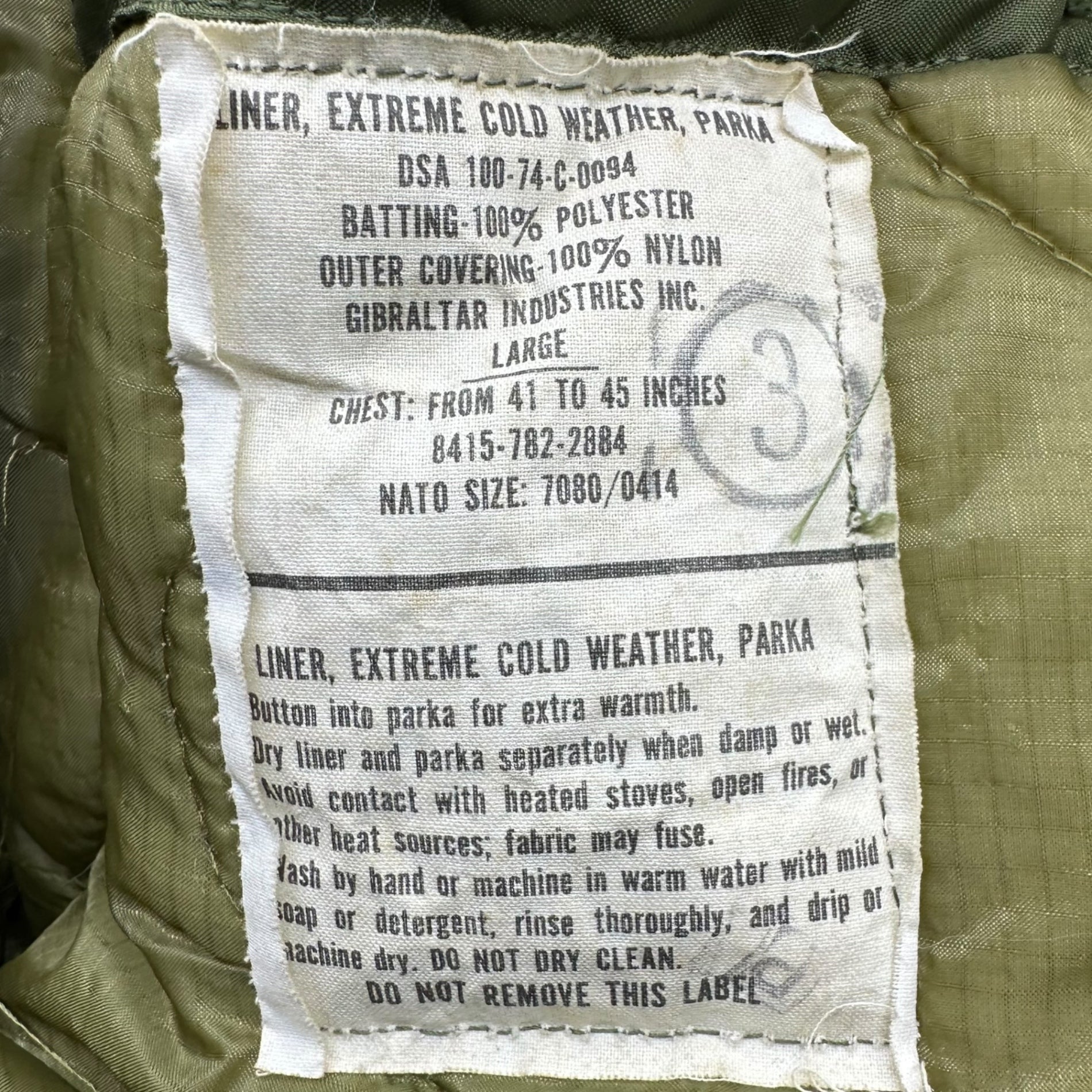 US ARMY(アメリカ軍) 80's M-65 EXTREME COLD WEATHER PARKA フィッシュテール モッズコート 8415-00-782-3220 X-LARGE オリーブ 80年代 別年代ライナー付 ヴィンテージ ミリタリー VANDERBILT SHIRT CO製