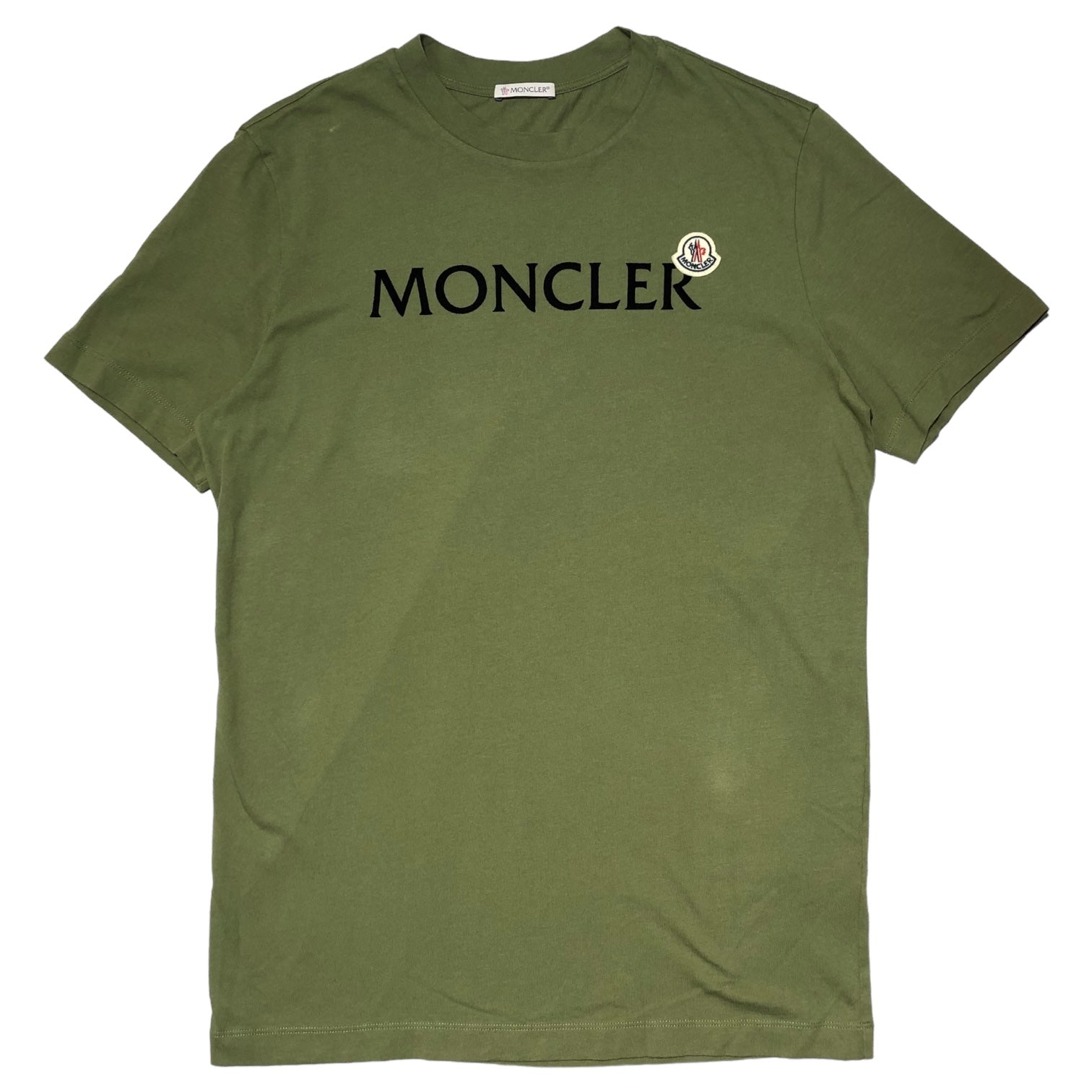 MONCLER(モンクレール) 22SS logo patch T-shirt ロゴ ワッペン Tシャツ I10918C00064 S カーキ 半袖