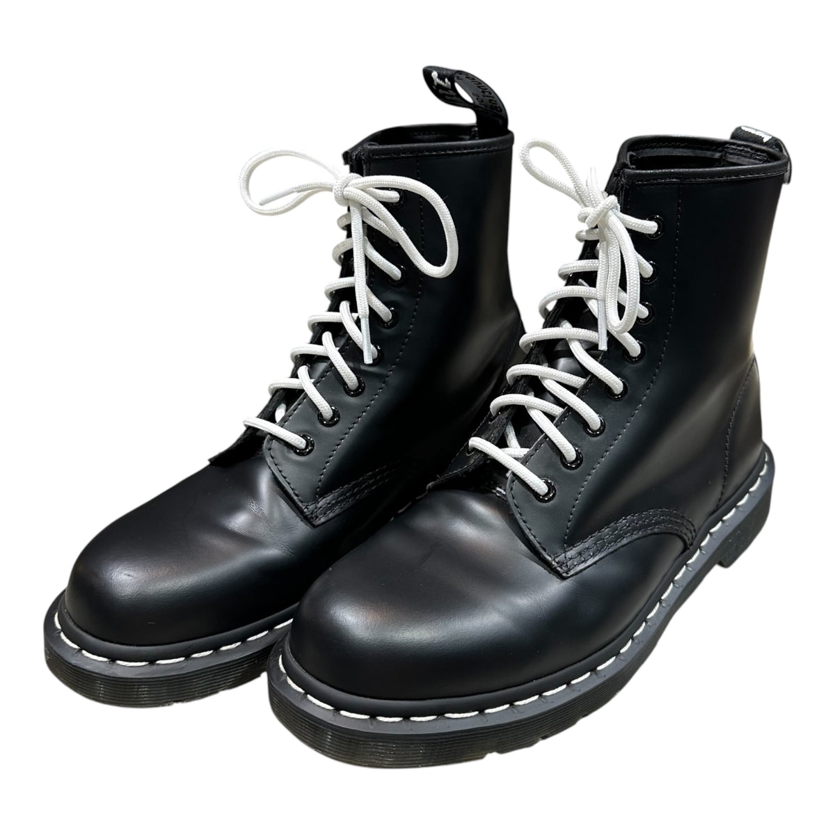 DR.MARTENS(ドクターマーチン) 1460 White Stitch 8 Eye Boot ホワイトステッチ 8 ホール ブーツ 1460WS 27cm ブラック