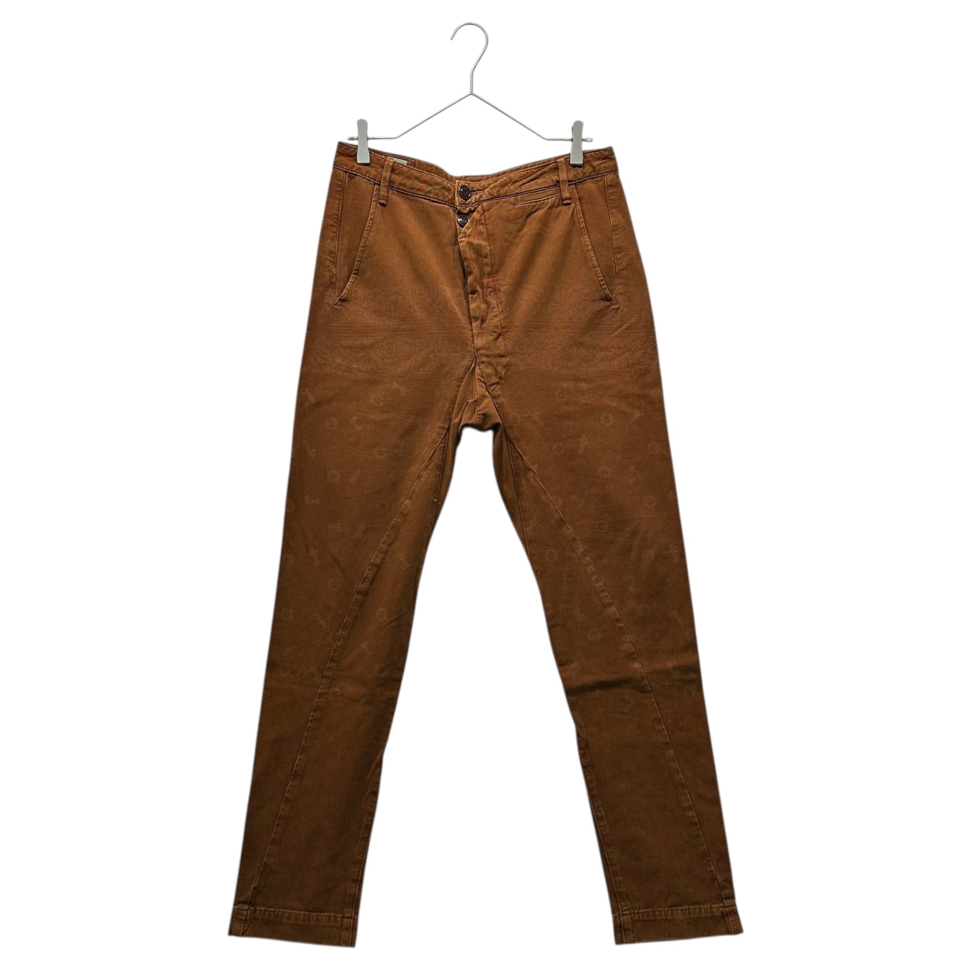 MARITHE FRANCOIS GIRBAUD(マリテフランソワジルボー) 00's Graphic Print Cargo Pocket Pants グラフィック プリント カーゴ ポケット パンツ M5-2015 M ブラウン Y2K