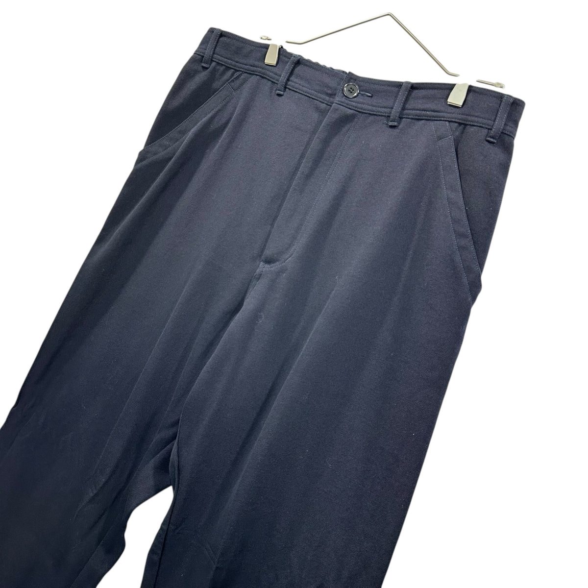 COMME des GARCONS HOMME PLUS(コムデギャルソンオムプリュス) 1994AW Wool Gabardine Wide-Tapered Slacks ウール ギャバジン ワイド テーパード スラックス PP-04004S S ブラック AD1994 90s アーカイブ
