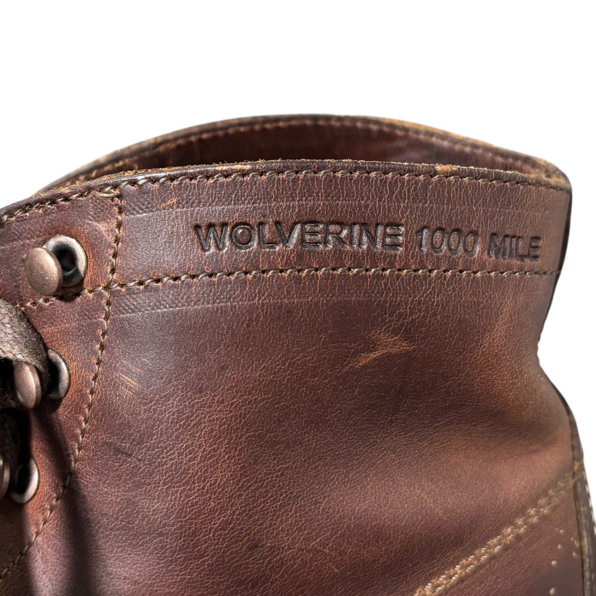 WOLVERINE 1000 MILE(ウルヴァリン1000マイル) Round Work Boots ラウンド ワーク ブーツ 9 1/2 D(27.5cm程度) ブラウン