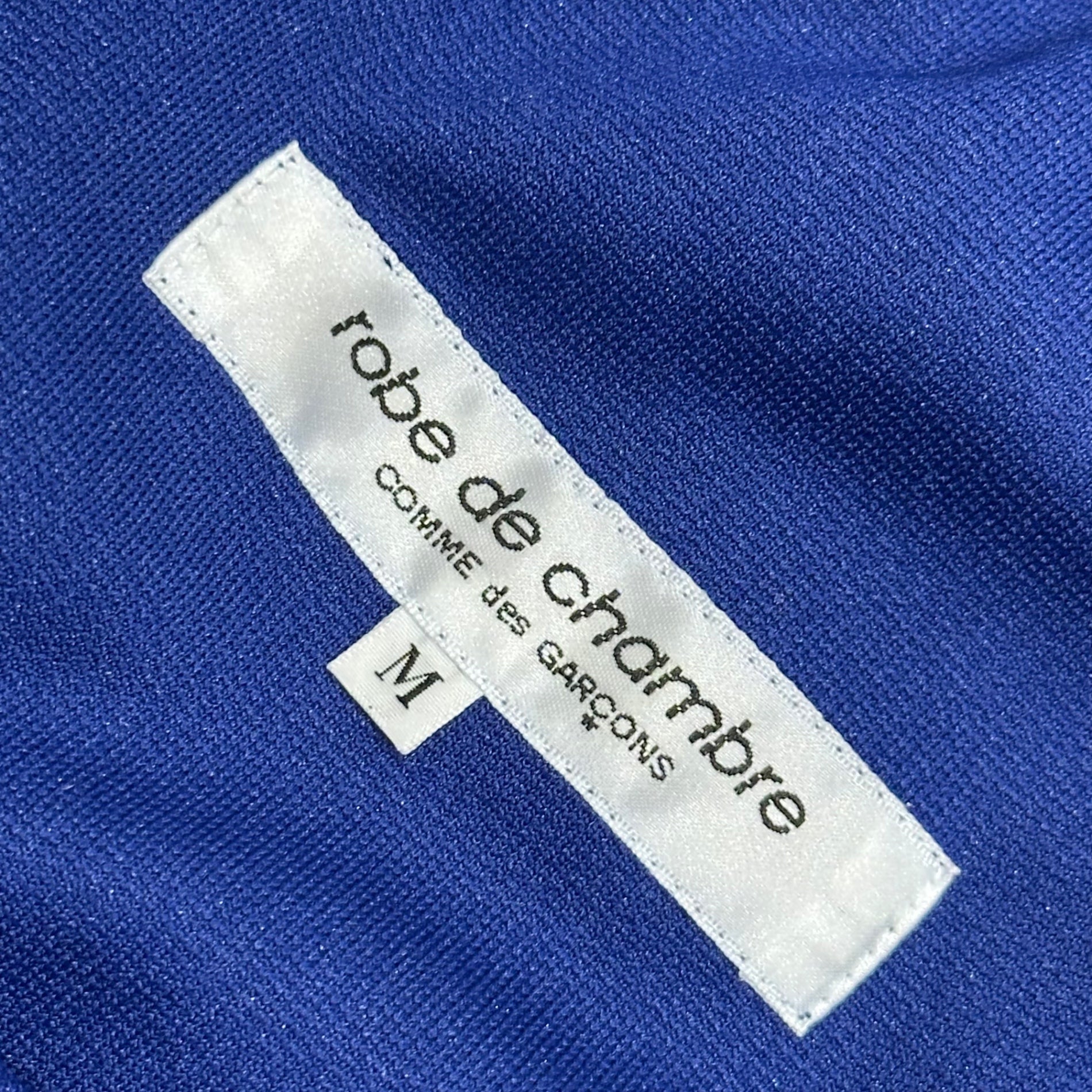 robe de chambre COMME des GARCONS(ローブドシャンブルコムデギャルソン) 2004SS Side Logo Side Stripe Track Pants サイドロゴ サイドライン トラック パンツ RM-T004 M ブルー×ブラック AD2003 男性着用可能