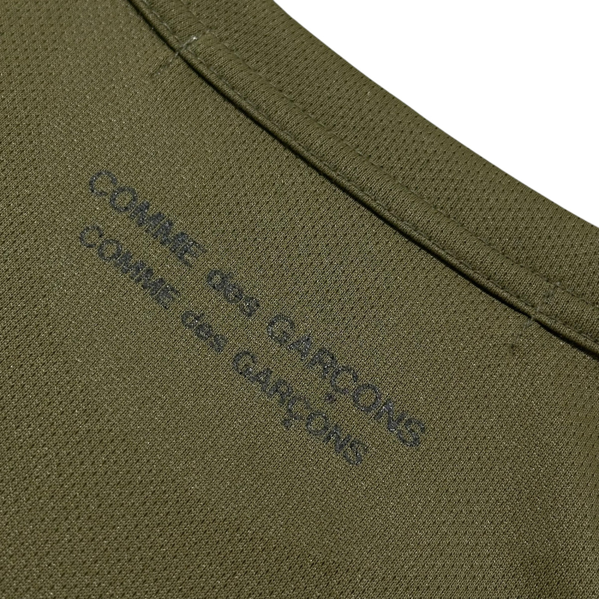 COMME des GARCONS COMME des GARCONS(コムデギャルソンコムデギャルソン) 2025AW Polyester Tee ポリエステル Tシャツ RO-T024 M オリーブ
