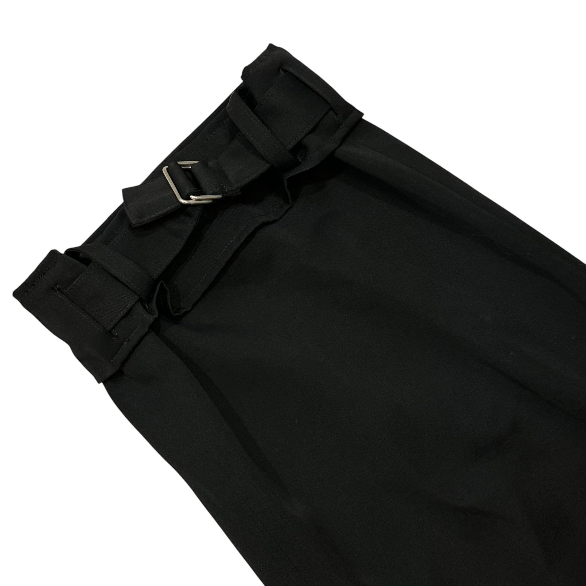 YOHJI YAMAMOTO+NOIR(ヨウジヤマモトプリュスノアール) Wool Gabardine Parachute Pants ウール ギャバジン パラシュート パンツ NU-P03-100 3(L程度) ブラック