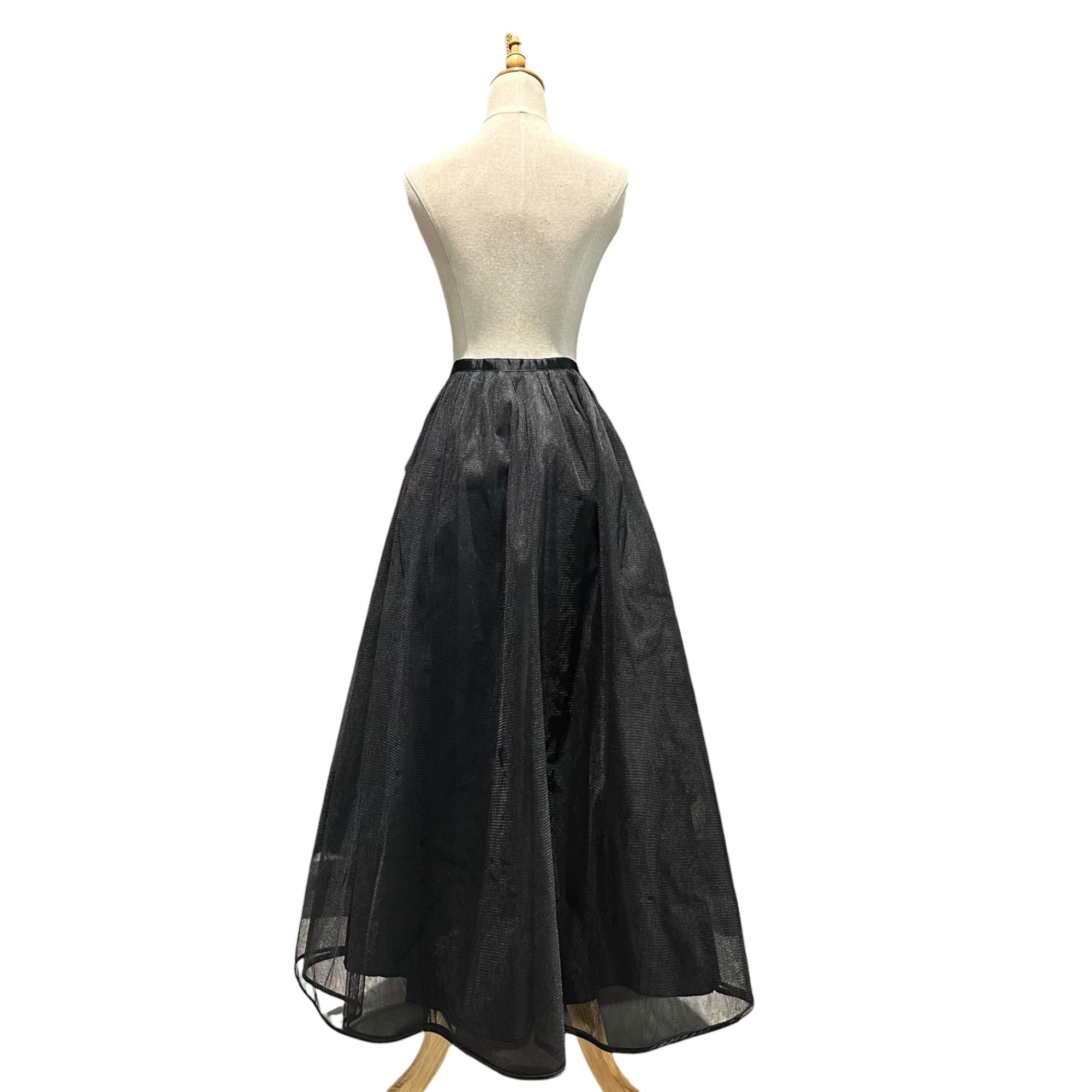 VINTAGE(ヴィンテージ) tulle fulled long volume skirt チュールのボリューム感たっぷりのロングスカート 表記なし(S~M程度) ブラック