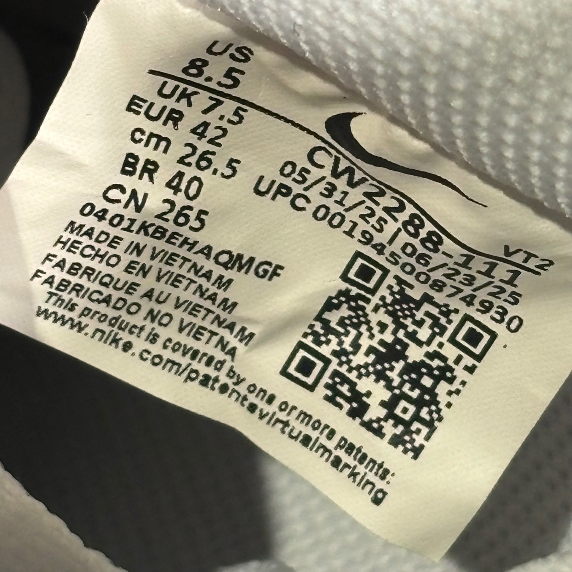 NIKE(ナイキ) AIR FORCE 1 07 エアフォースワン CW2288-111 26.5cm