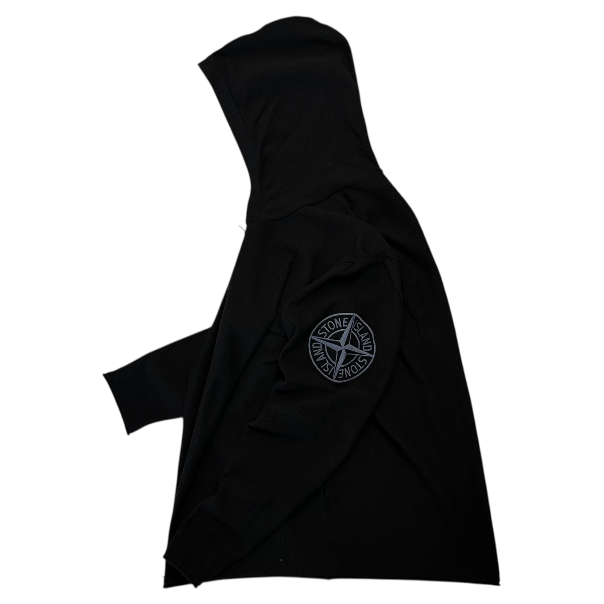 STONE ISLAND(ストーンアイランド) 24SS Zip-Up Knit Hoodie ジップアップ ニット パーカー 8015511B9 XL ブラック