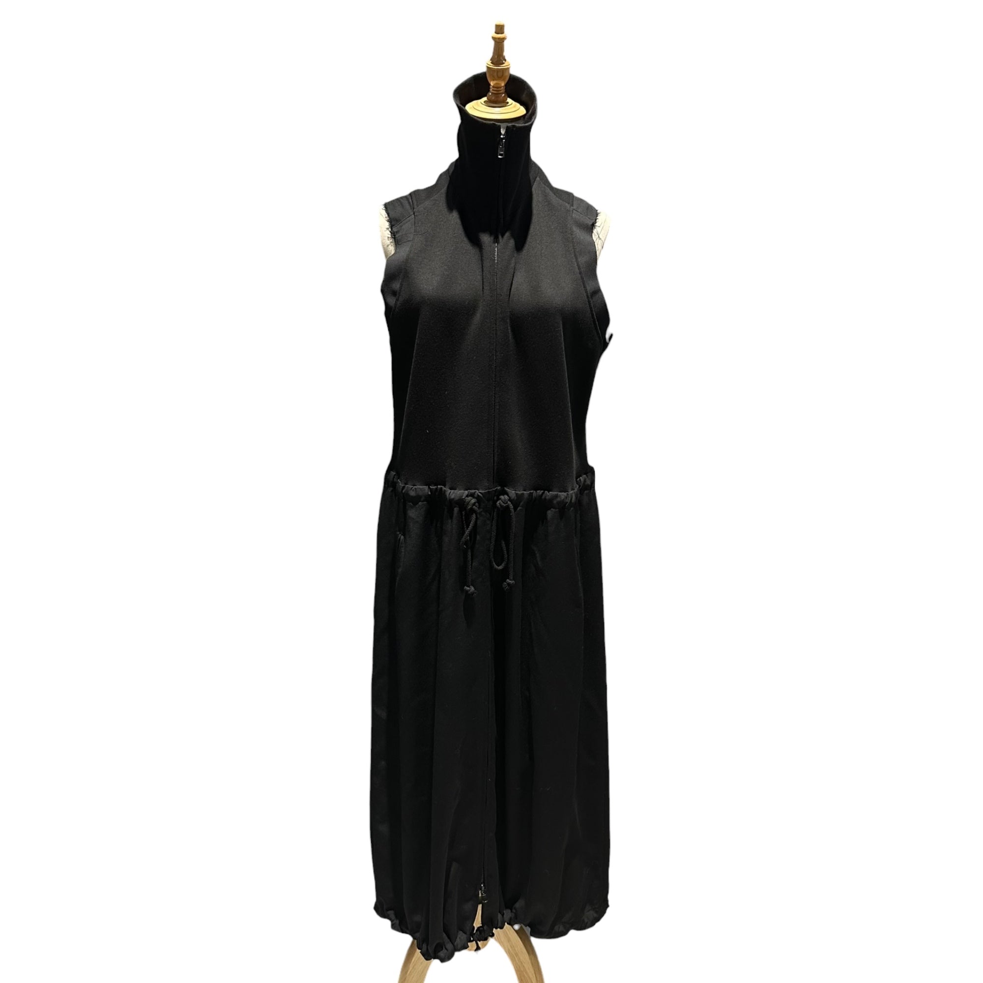 Y's(ワイズ) 2022AW WOOL GABARDINE COMBINATION DRESS ウール ギャバジン コンビーネーション ドレス YE-D02-807 1(S程度) ブラック