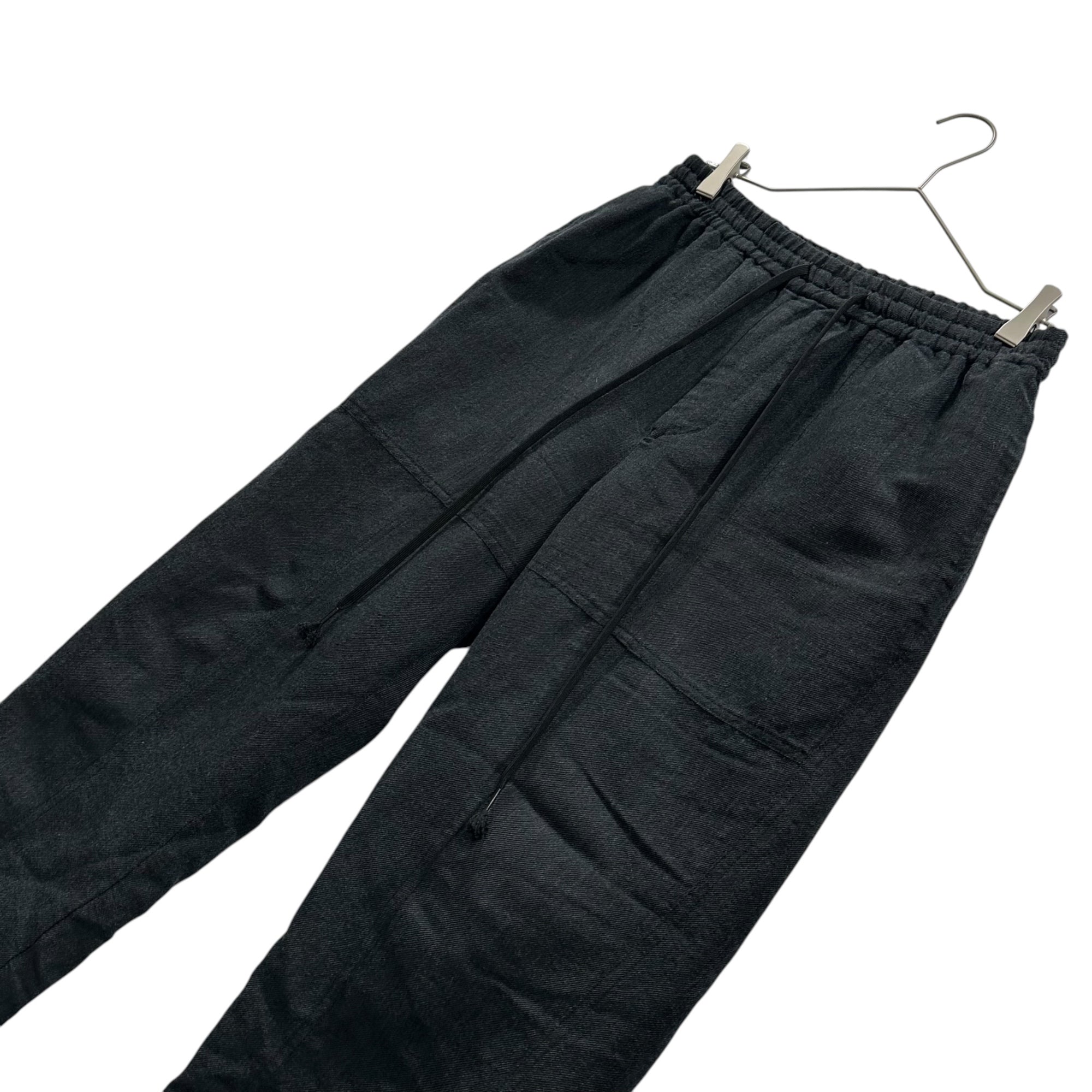 The Viridi-anne(ザヴィリディアン) 2022AW Wool-Linen Easy Pants ウール リネン イージー パンツ - GREY VI-3512-04 1 ブラック